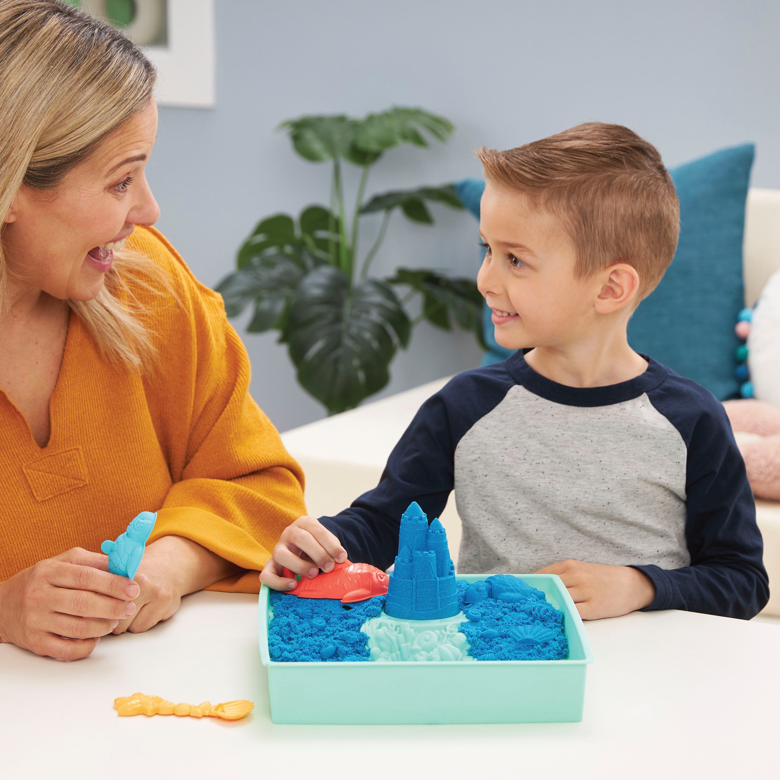 Spin Master Knutselset Kinetic Sand - Box 454 g - Blauw