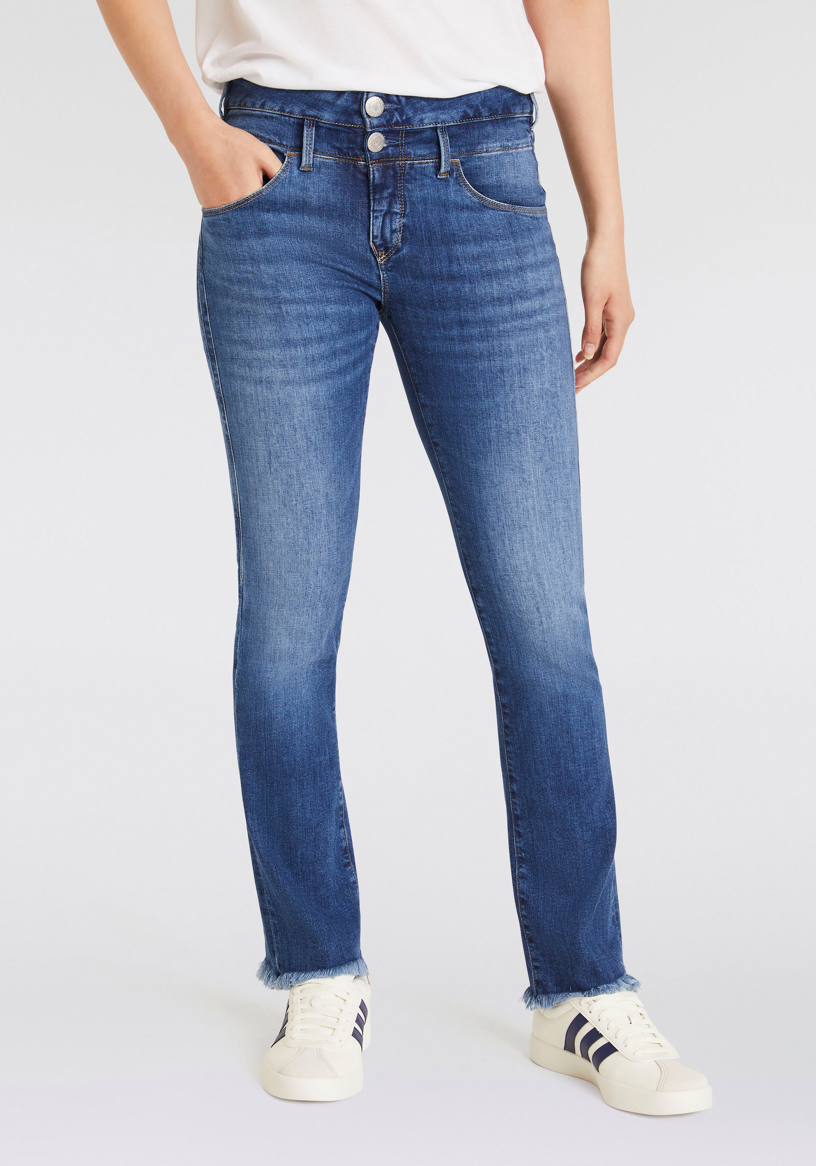 Herrlicher Bootcut Jeans Baby Cropped Org Dnm