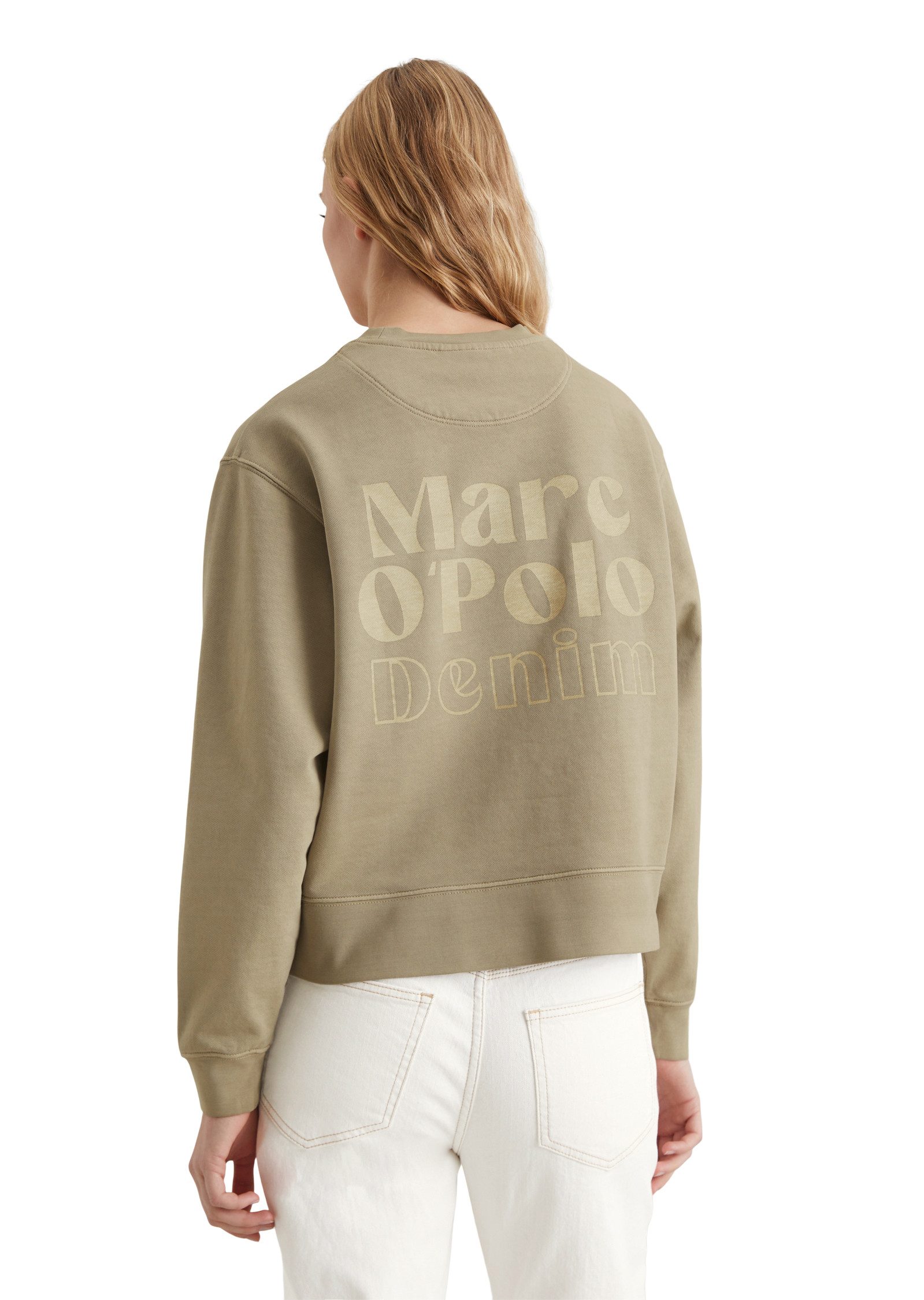 Marc O'Polo DENIM Sweatshirt Het logo aan de achterkant is opvallend, krachtig en heeft een statementkarakter