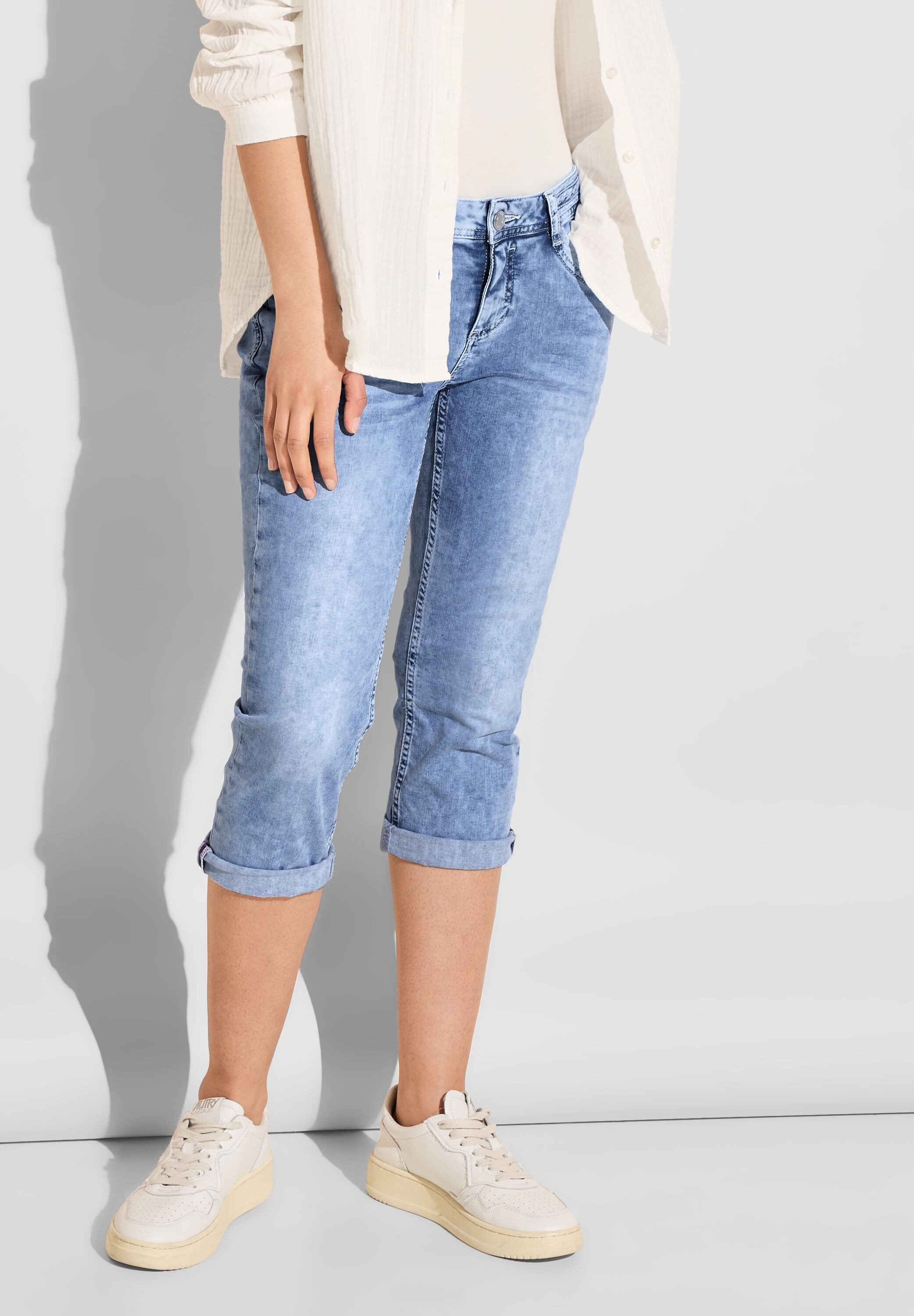 STREET ONE 3/4 jeans met stretch