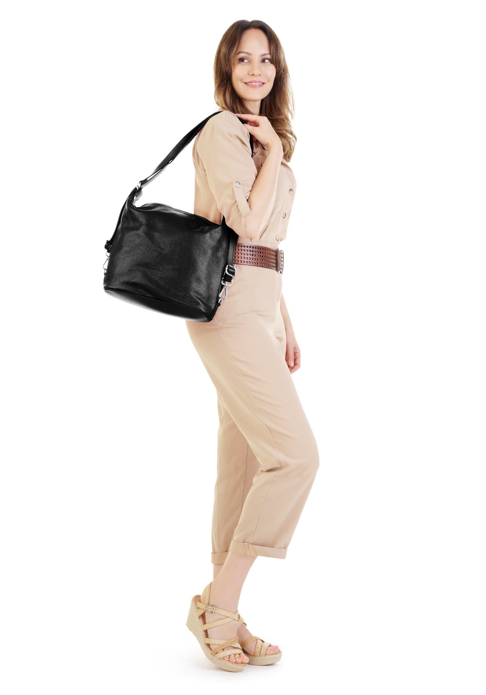 Samantha Look Shopper echt leer, made in italy