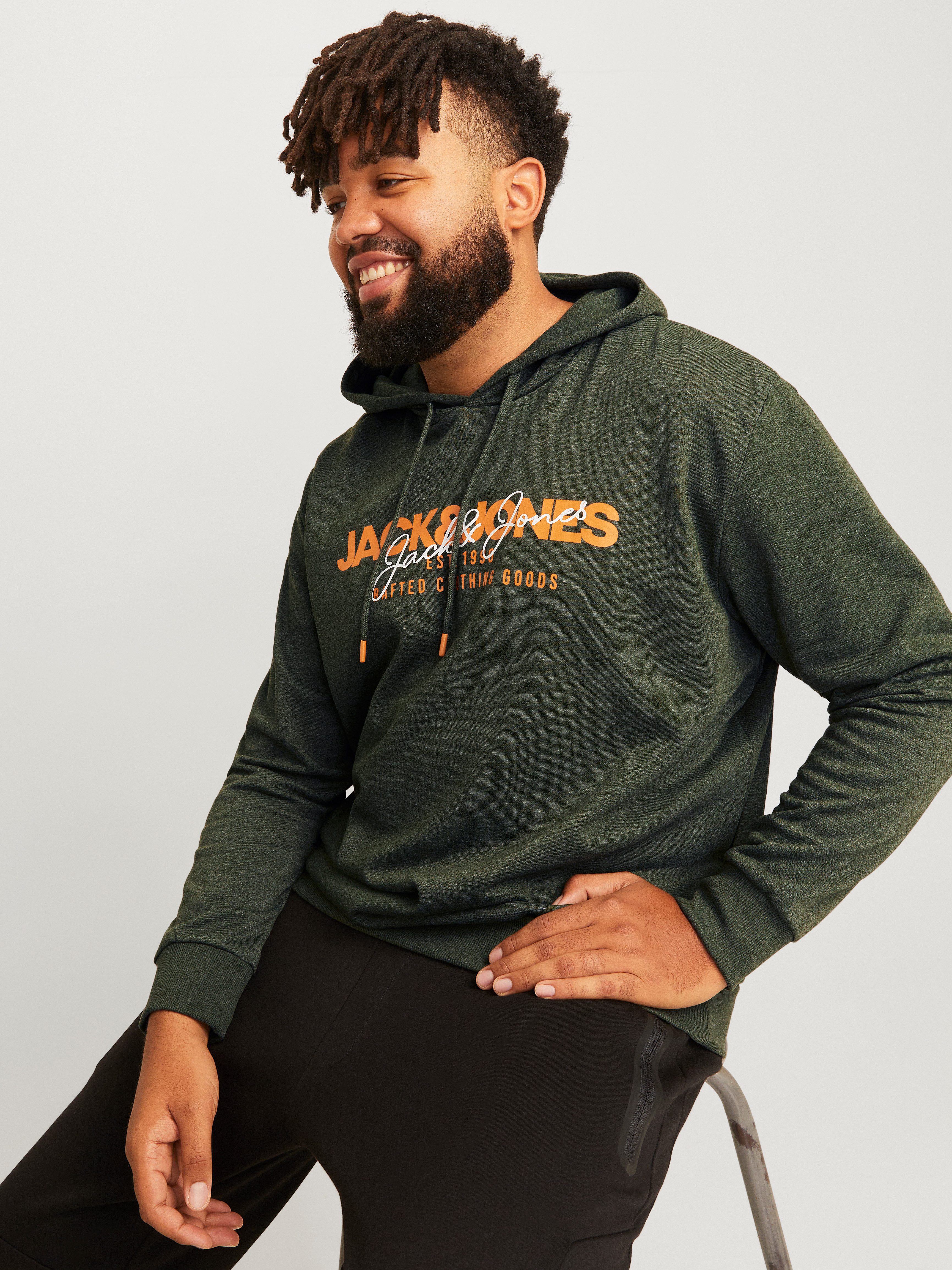 Jack & Jones PlusSize Hoodie JJALVIS SWEAT HOOD PLS