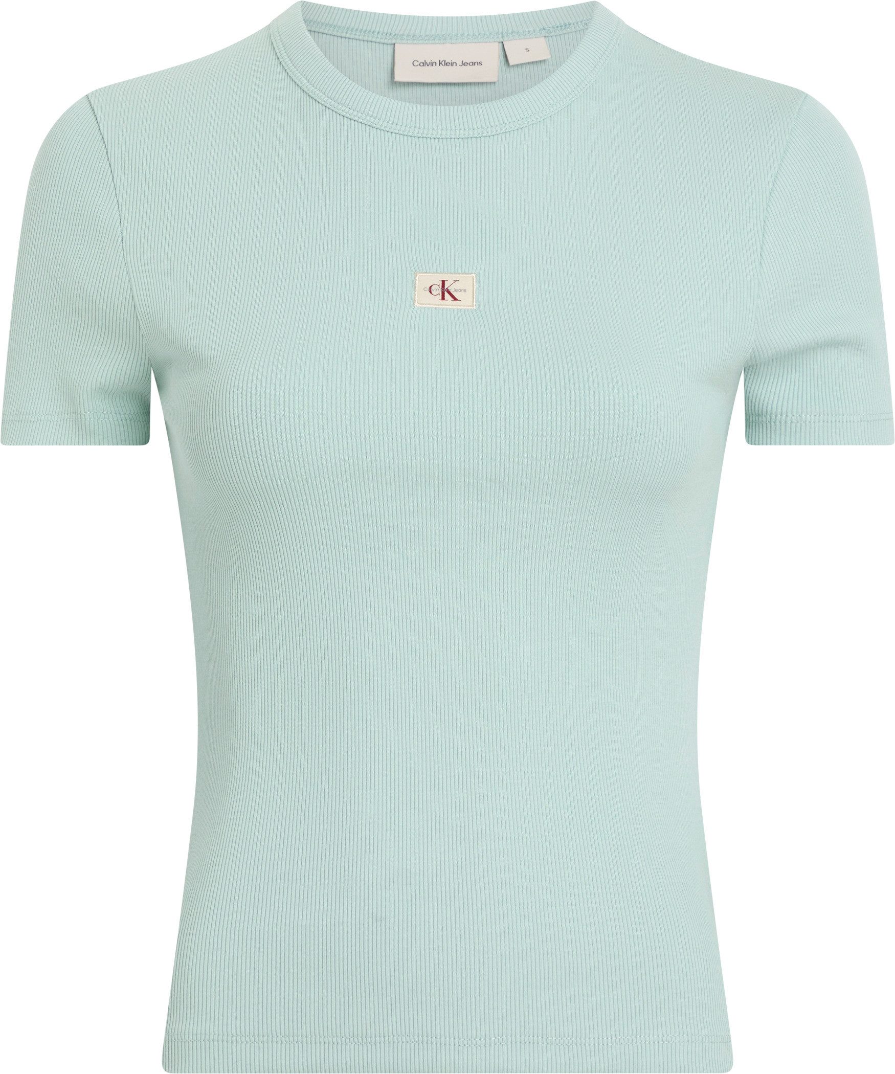 Calvin Klein T-shirt WOVEN LABEL RIB FITTED TEE