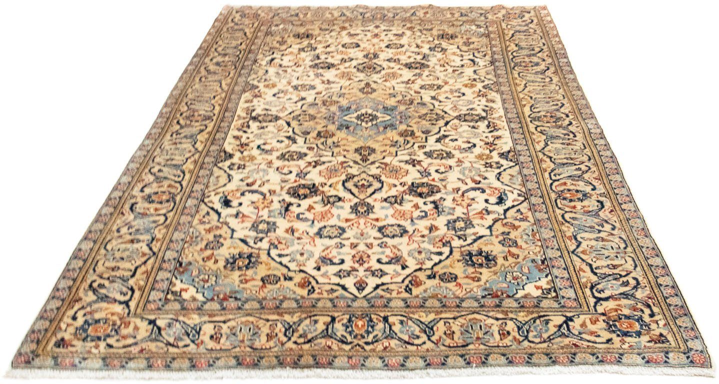 morgenland Wollen kleed Keshan Teppich handgeknüpft beige-Perserteppich - Keshan - 266 x 150 cm - beige