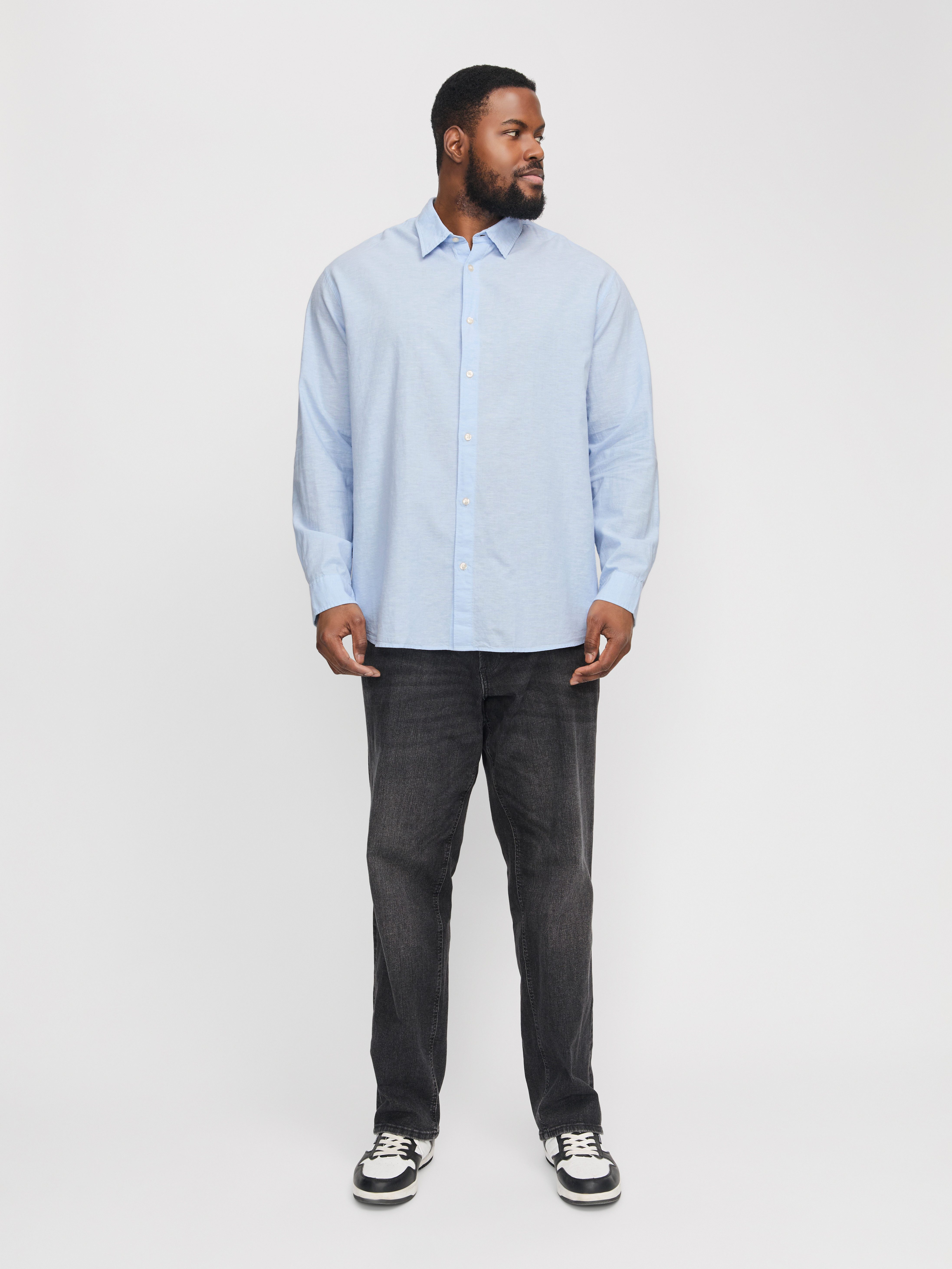 Jack & Jones PlusSize Overhemd met lange mouwen JJEBREEZE SHIRT LS SN PLS
