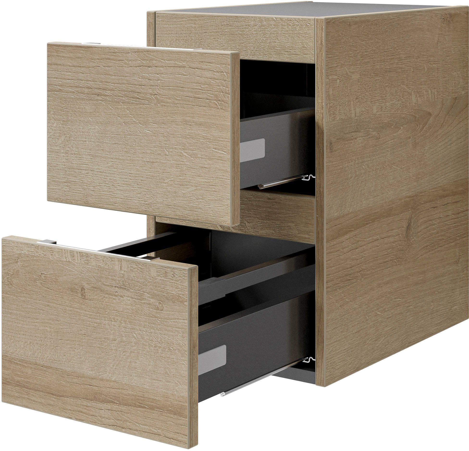 Saphir Wastafelonderkast Serie 4035 keramieken opzetwasbak met onderkast, 118 cm breed
