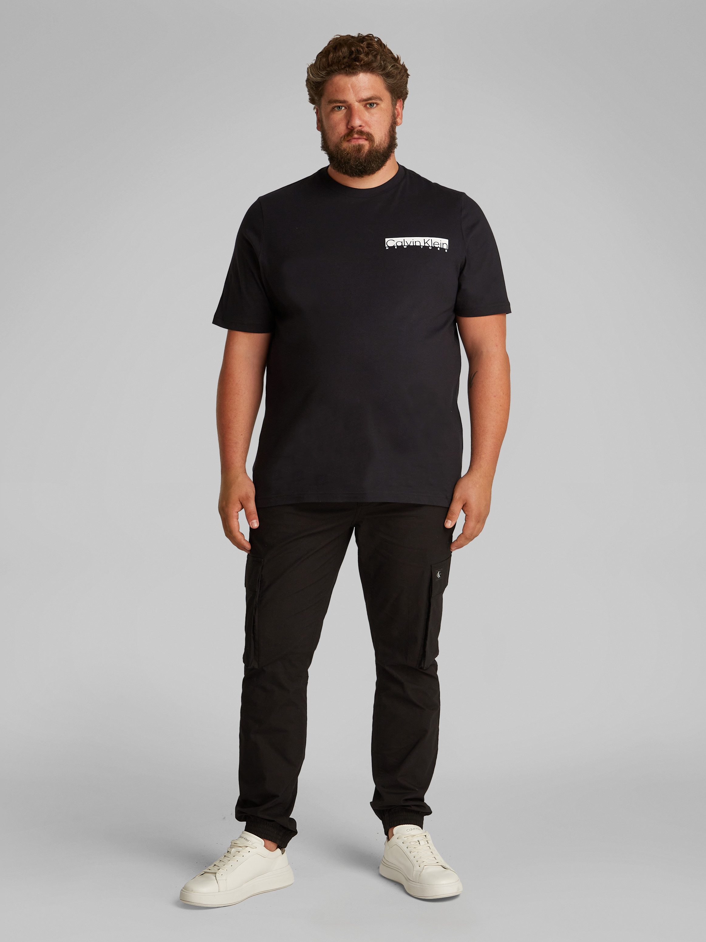 Calvin Klein Shirt met ronde hals BT_NY CHEST BOX LOGO T-SHIRT