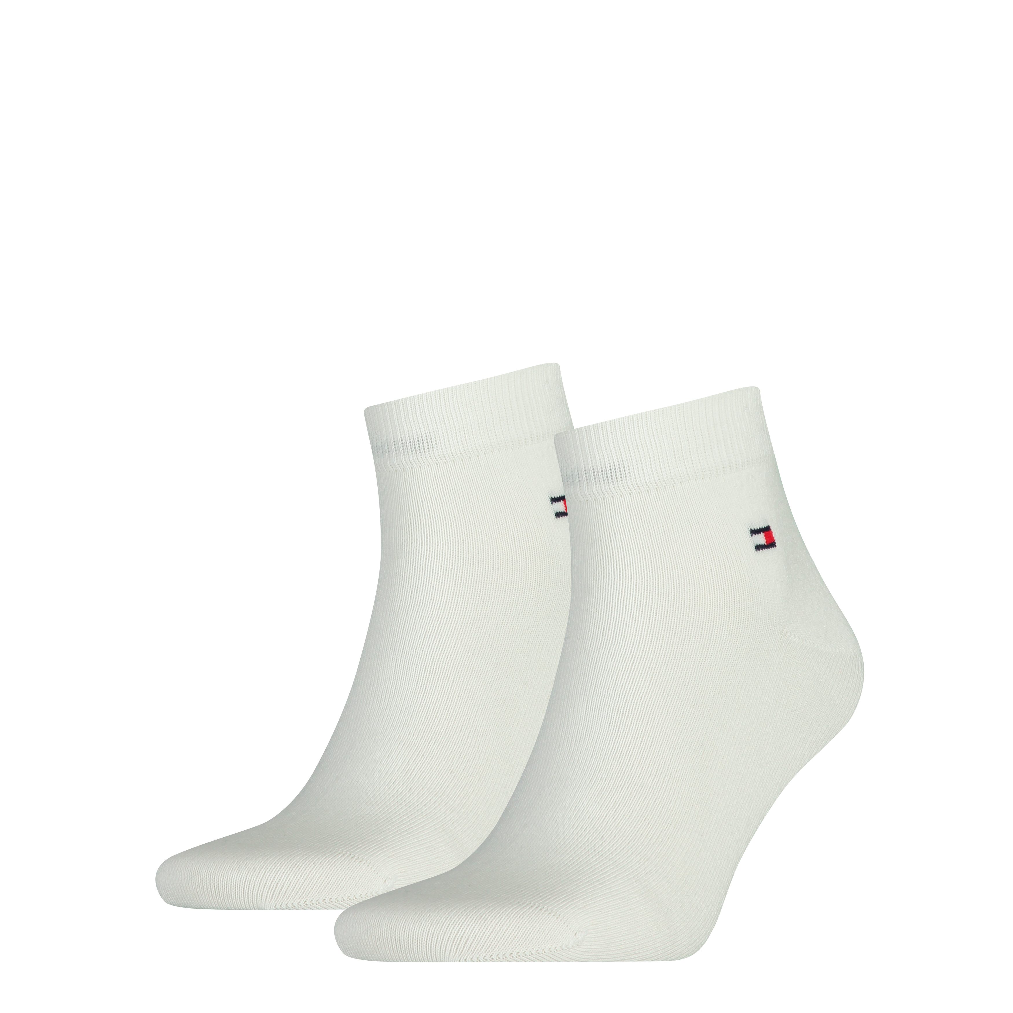 Tommy Hilfiger Korte sokken TH MEN QUARTER 2P (2 paar) heren sokken maat 47-49 wit