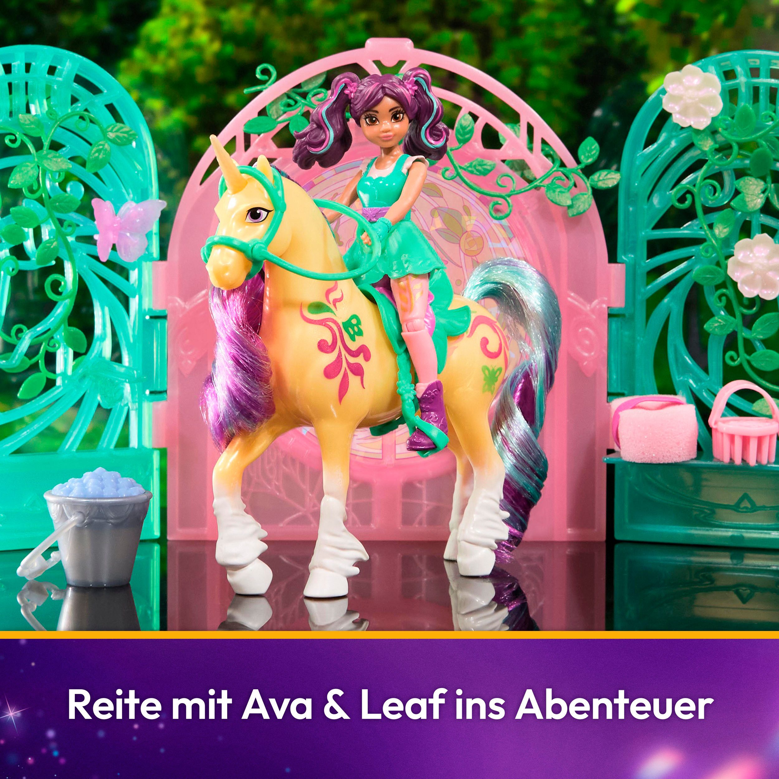 Spin Master Aankleedpop Unicorn Academy - Stall Spielset - Ava & Leaf