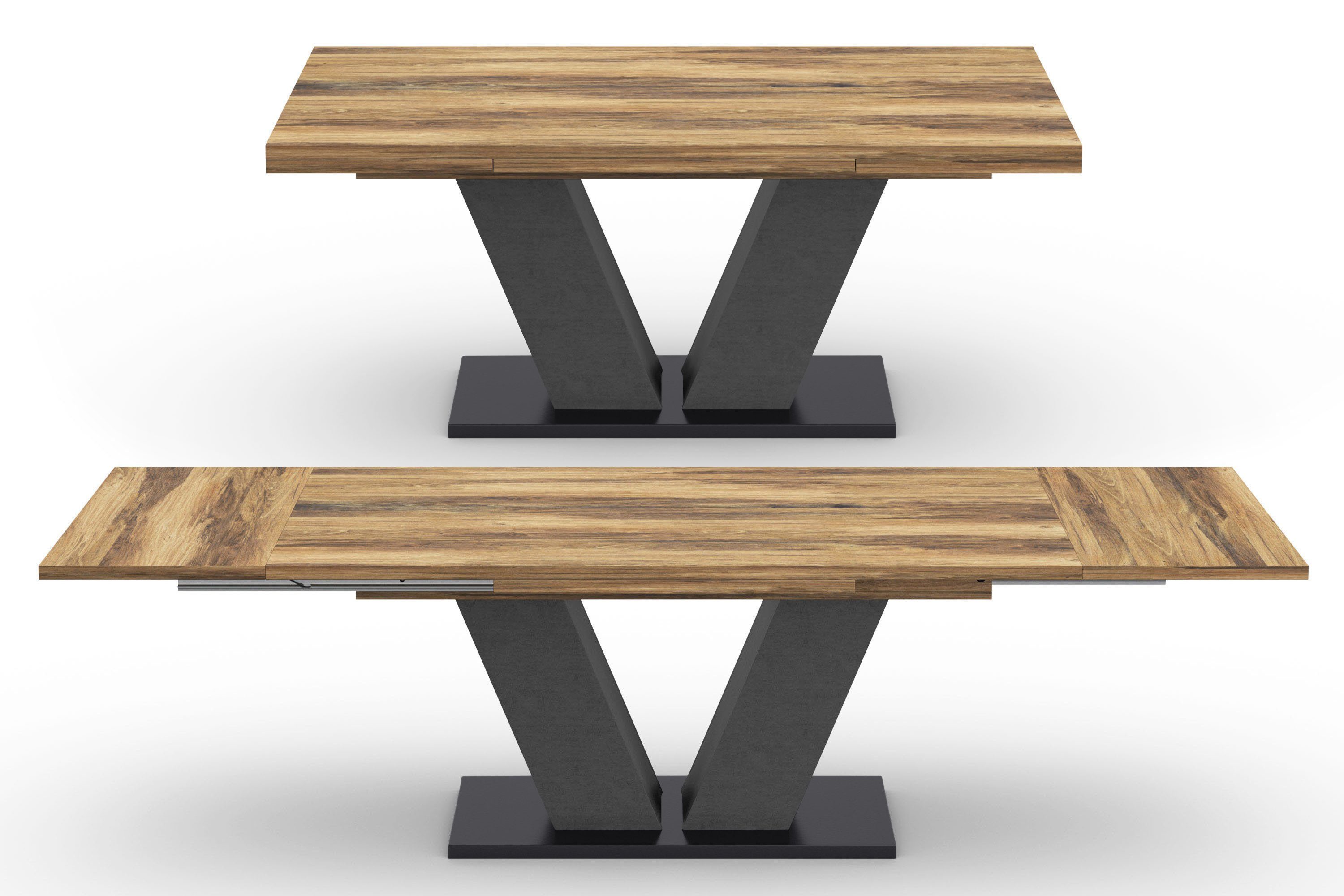 Mäusbacher Eettafel Comfort tafel TOPSELLER! Mäusbacher eettafel met V-frame en bodemplaat