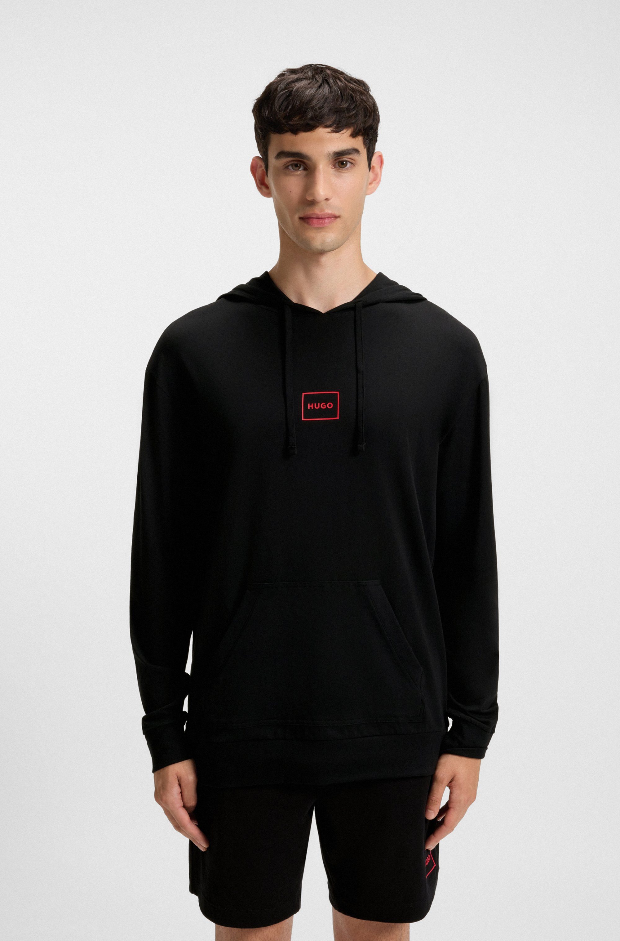 HUGO underwear Hoodie met merklabel