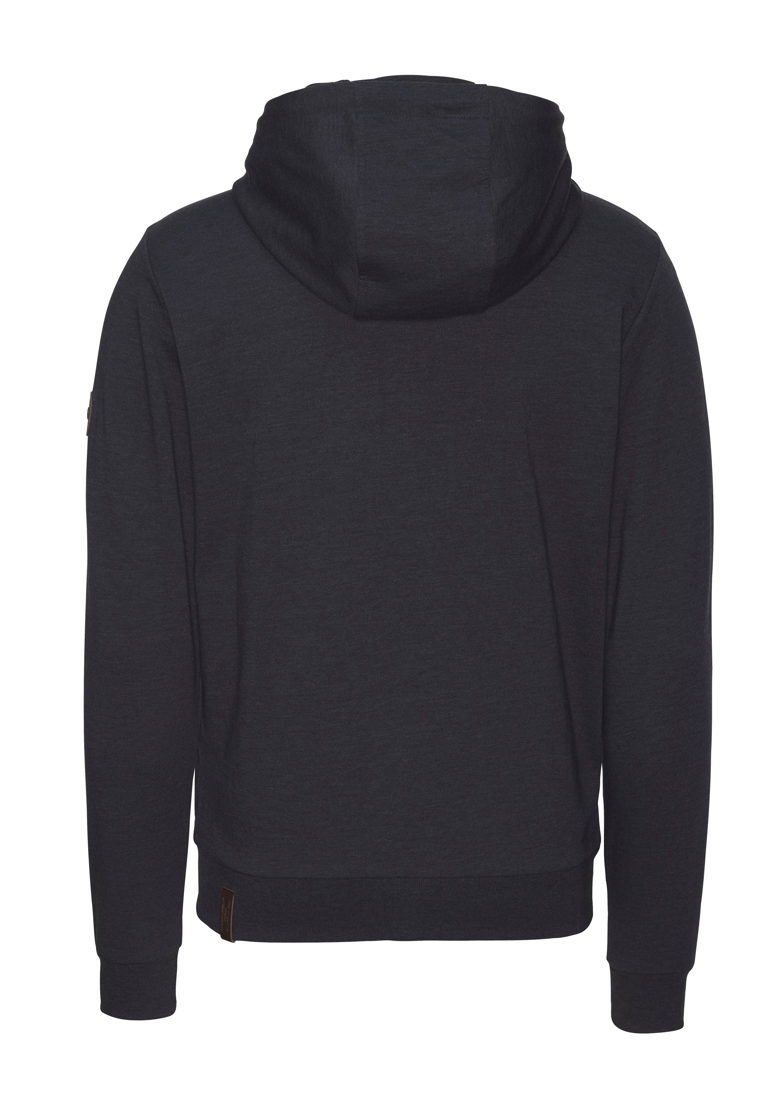 Ragwear Sweatshirt PATRY CORE met capuchon en koord en doorlopende rits