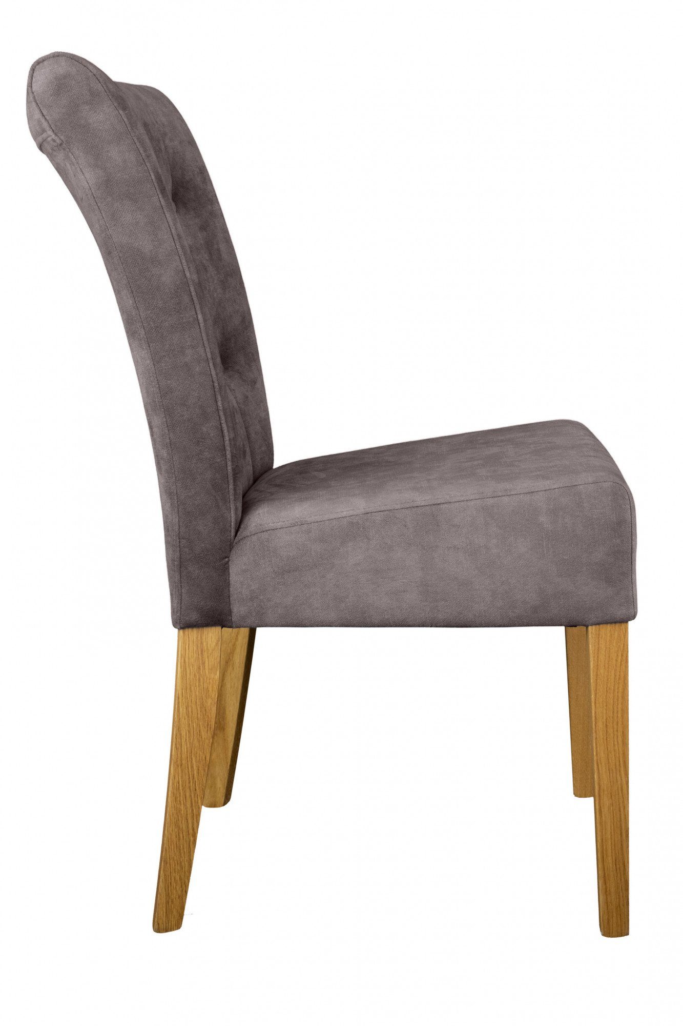 Home affaire Stoel met 4 poten Ravenna Eetkamerstoel met capitonnage (set, 2 stuks)