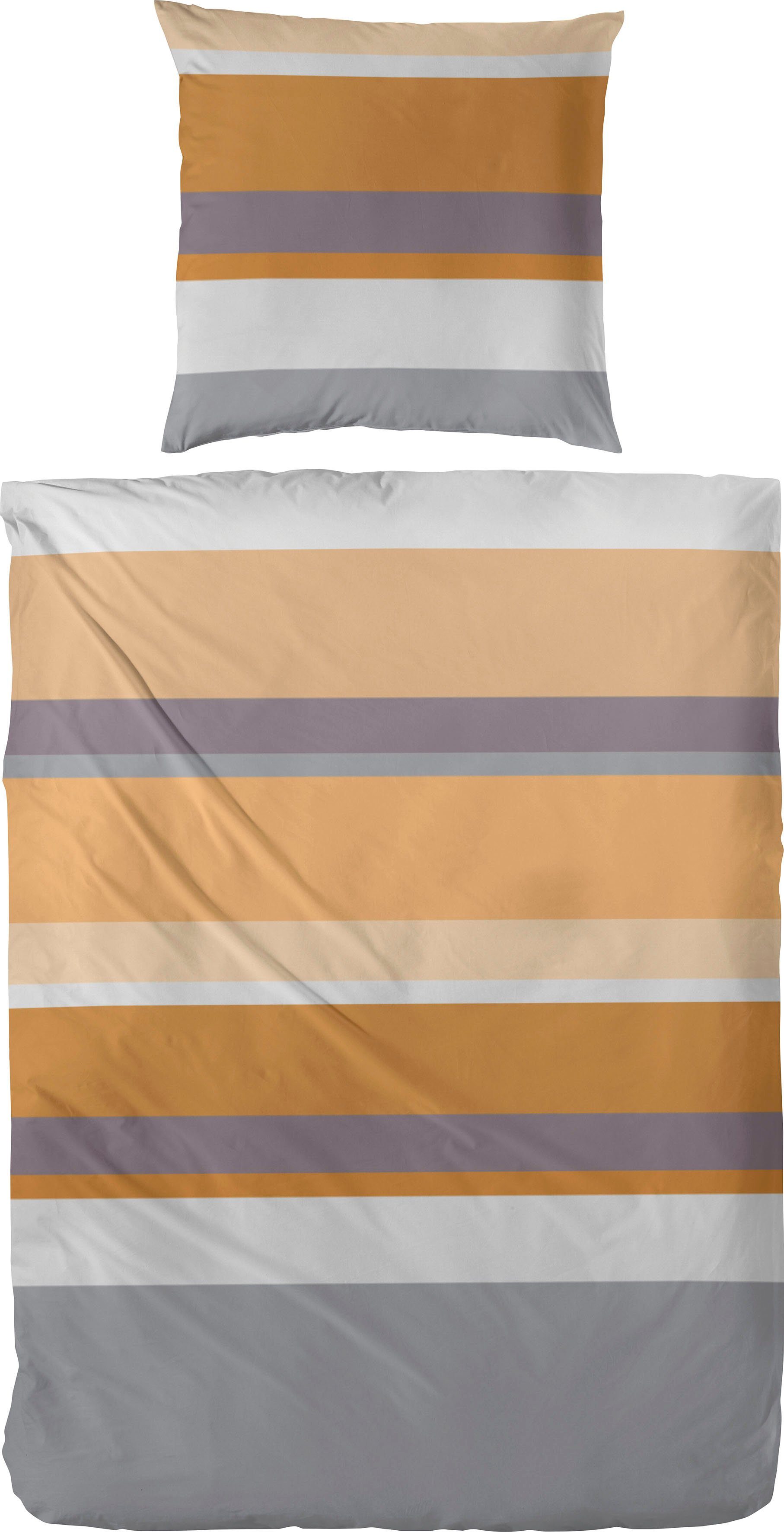 Primera Overtrekset Heavy Stripe met moderne strepen in frisse kleuren (2-delig)