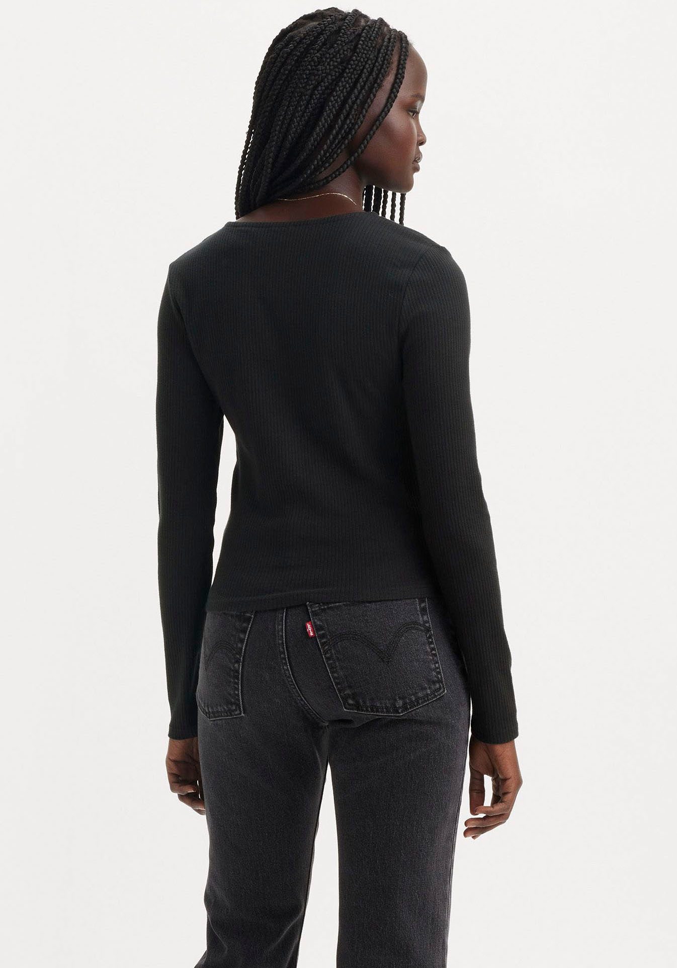 Levi's® Vest met knoopsluiting en in structuur-look