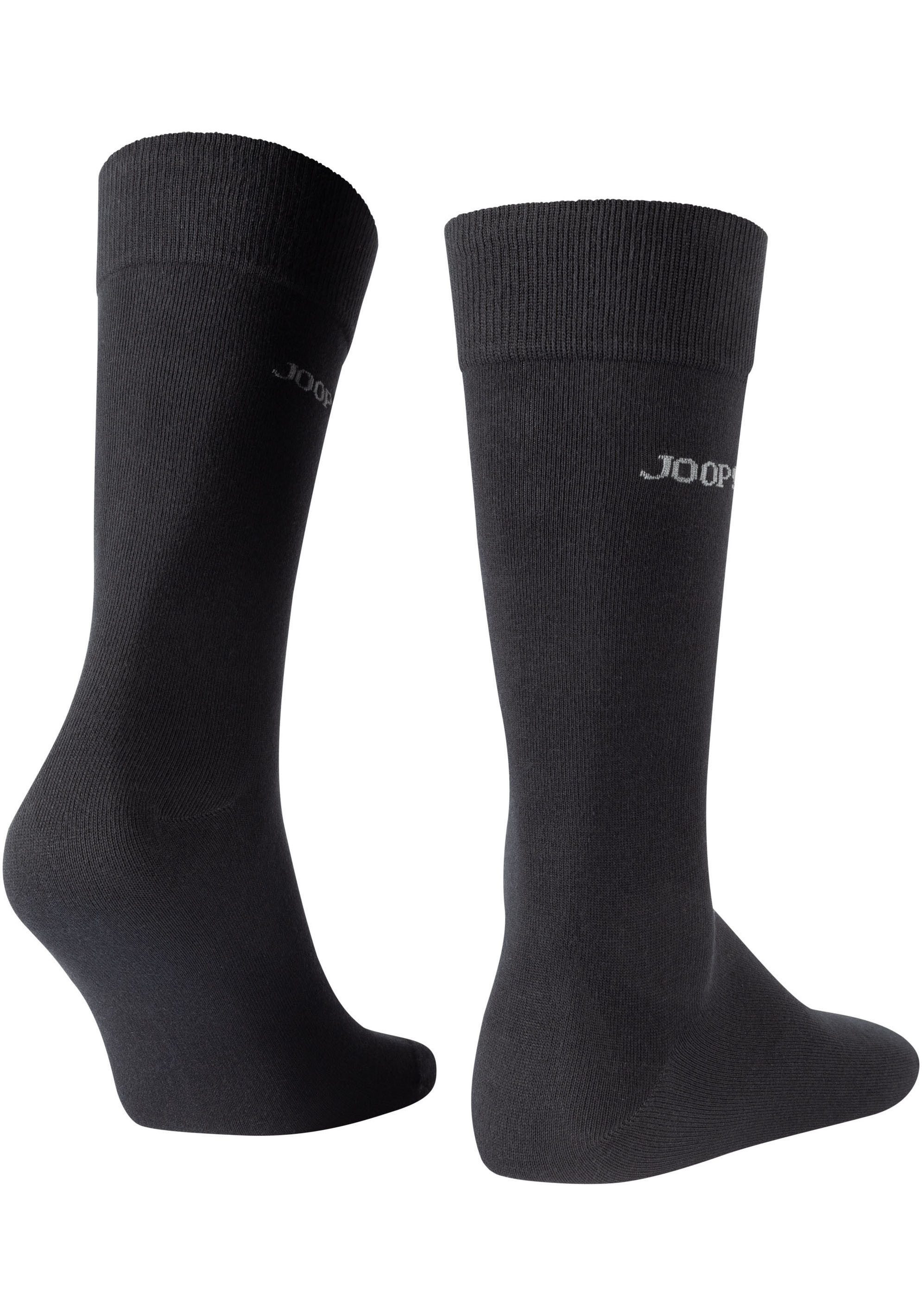 JOOP! Sokken Premium Essentials, versterkte hiel, duurzame teen (Set van 4)