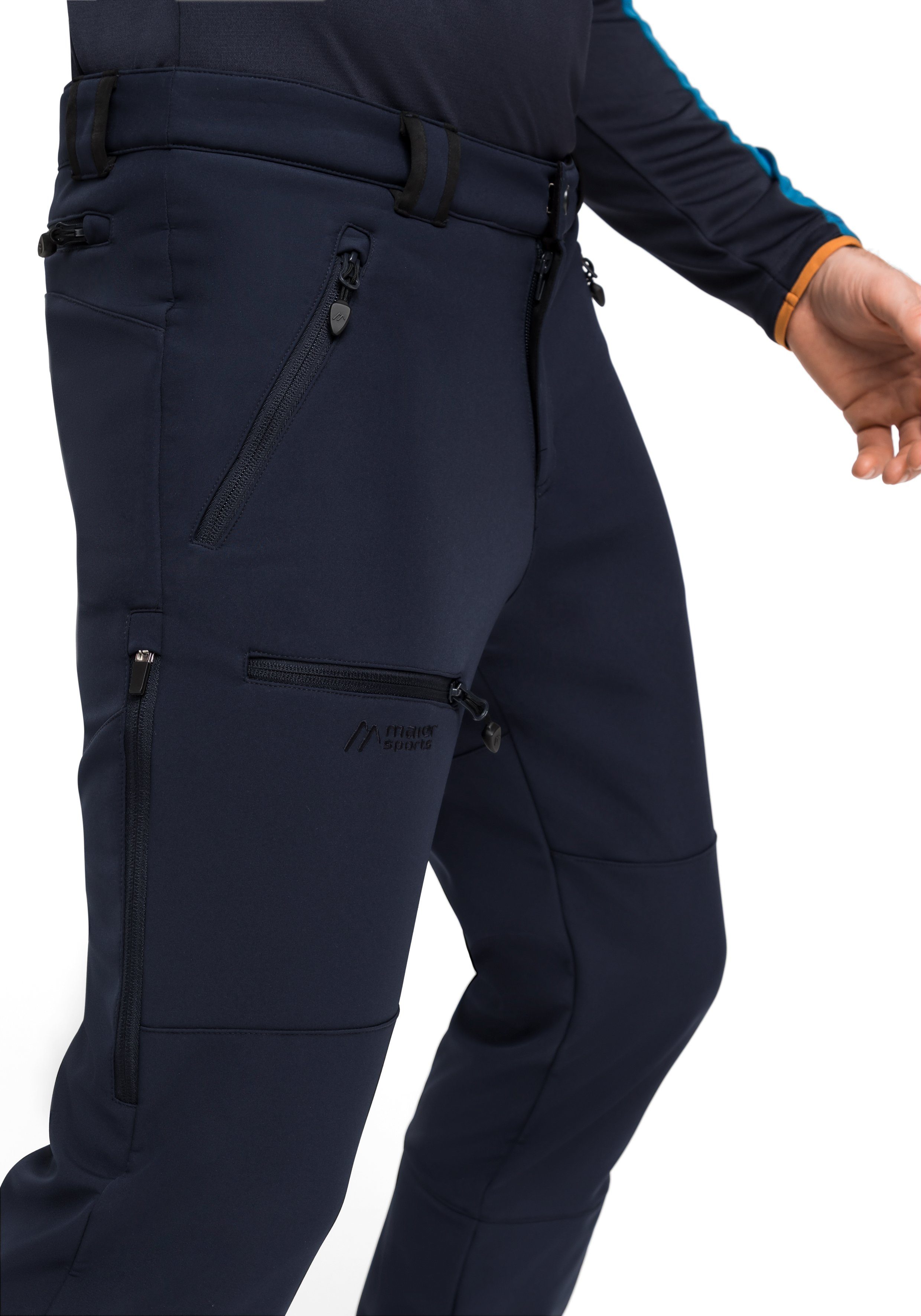Maier Sports Softshell-broek Adakit M Heren trekkingbroek, ademende outdoorbroek, regular fit