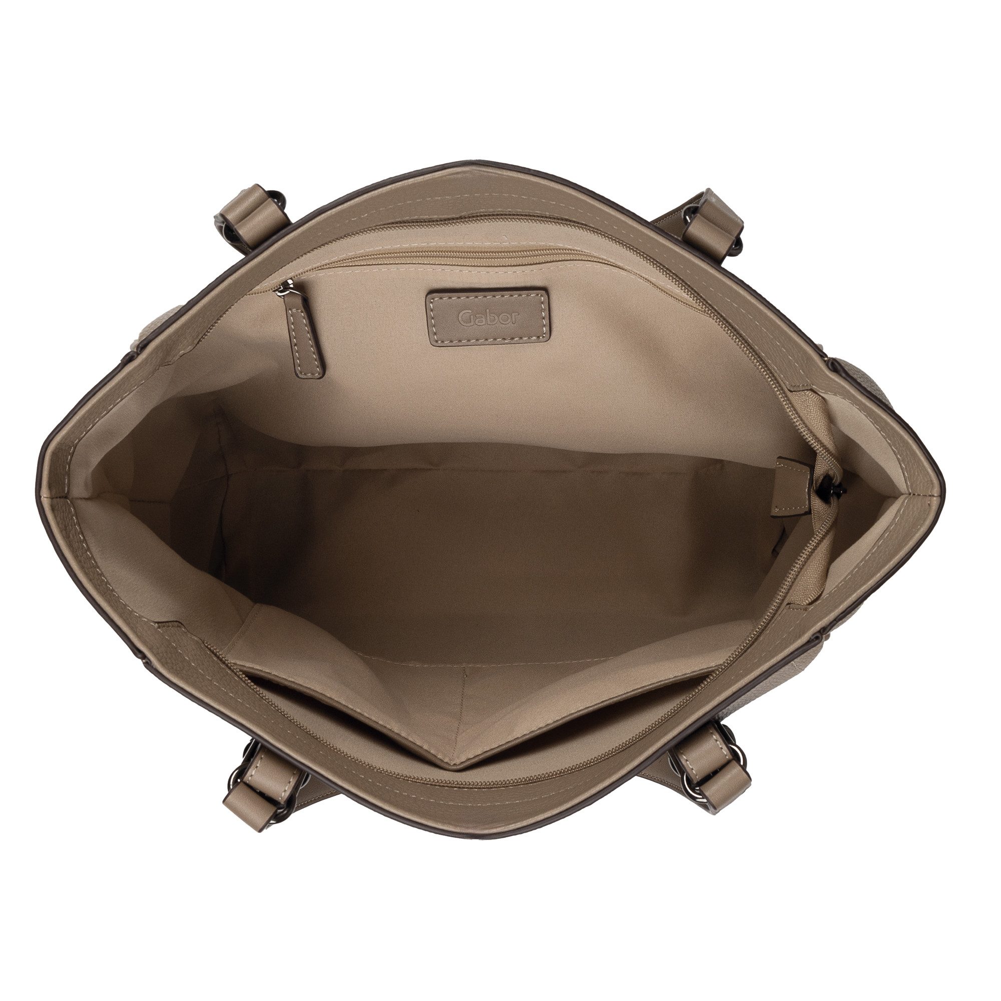 Gabor Shopper Galinna zacht imitatieleer met metalen details en contrastnaden