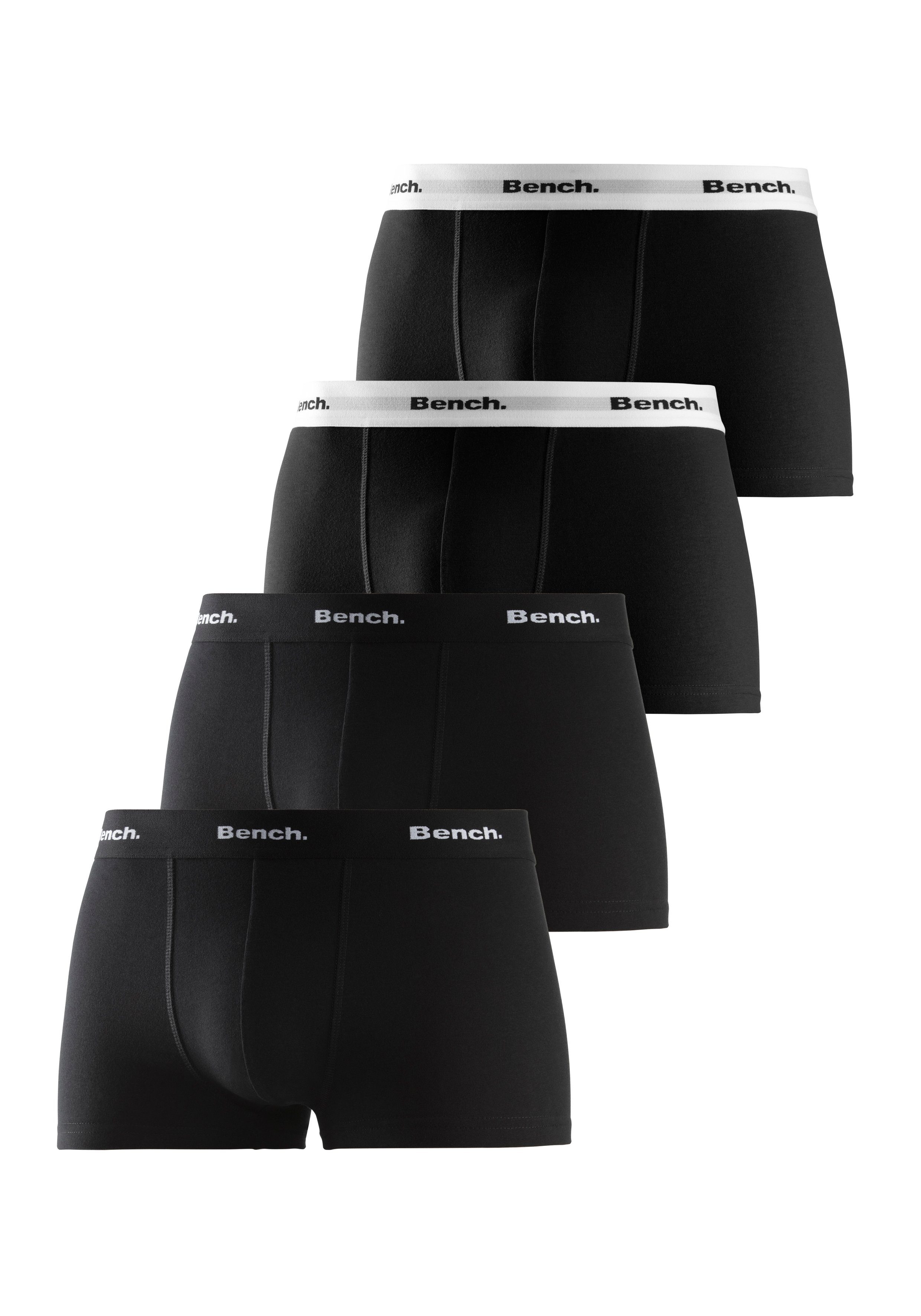 Bench. Hipster strak zittende boxershorts van katoenmix (set, 4 stuks)