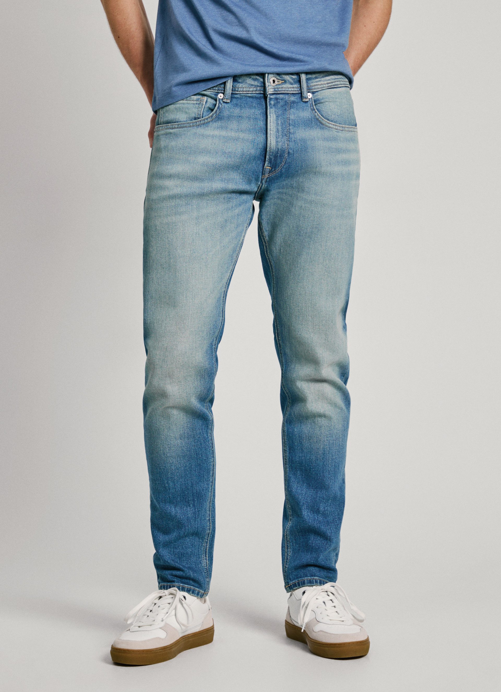 Pepe Jeans Tapered jeans heren tapered jeans maat 30 blauw