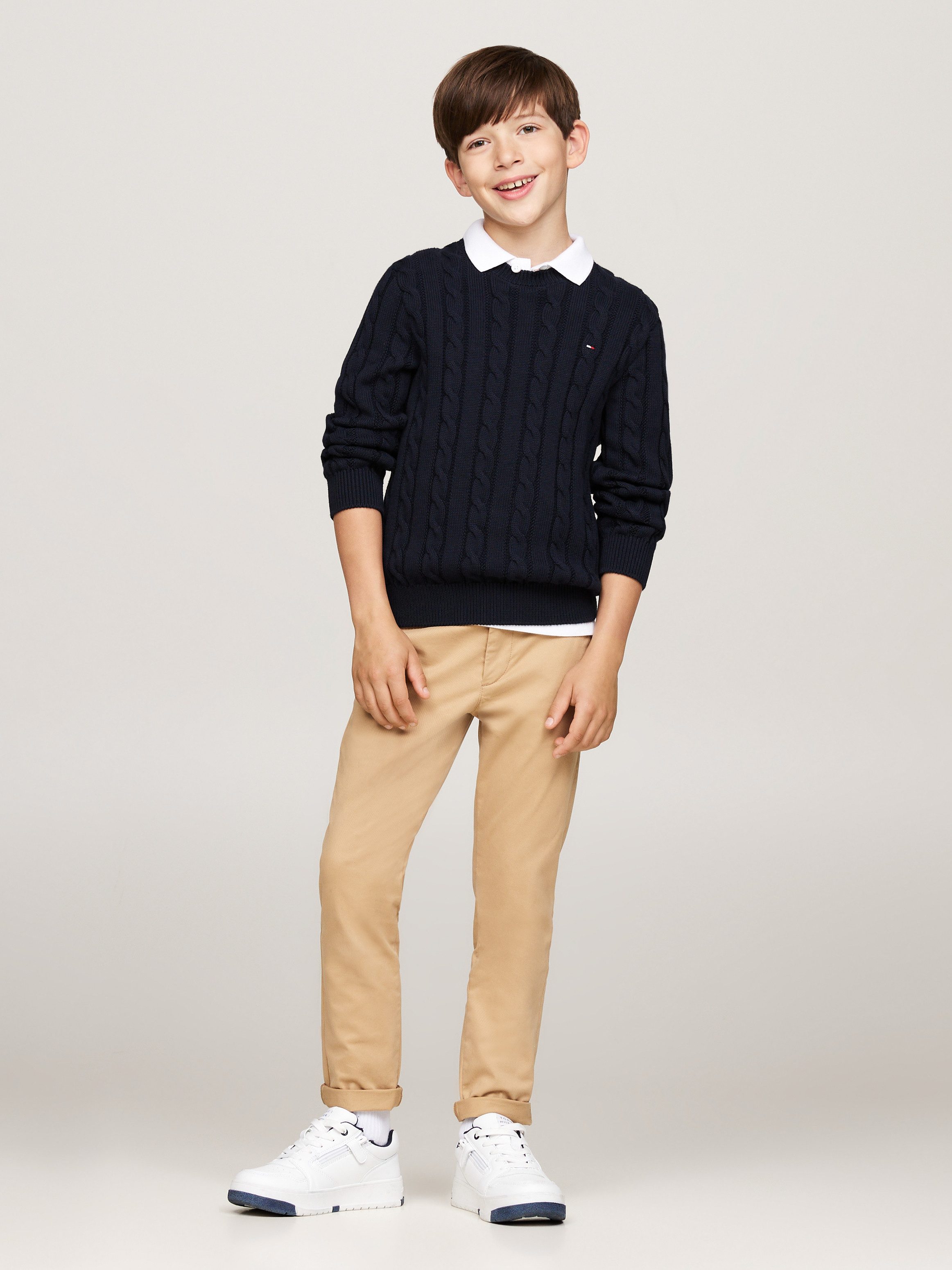 Tommy Hilfiger Gebreide trui ESSENTIAL REG CABLE SWEATER