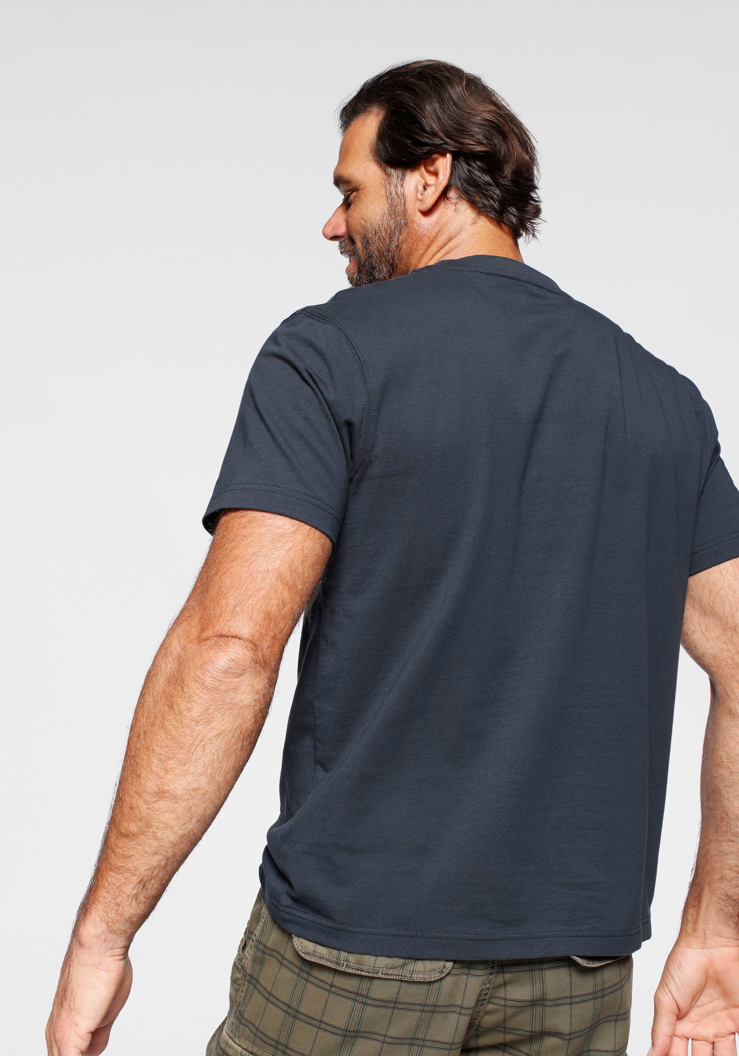 Man's World T-shirt Korte mouwen, met stijlvolle print, ronde hals, van katoen