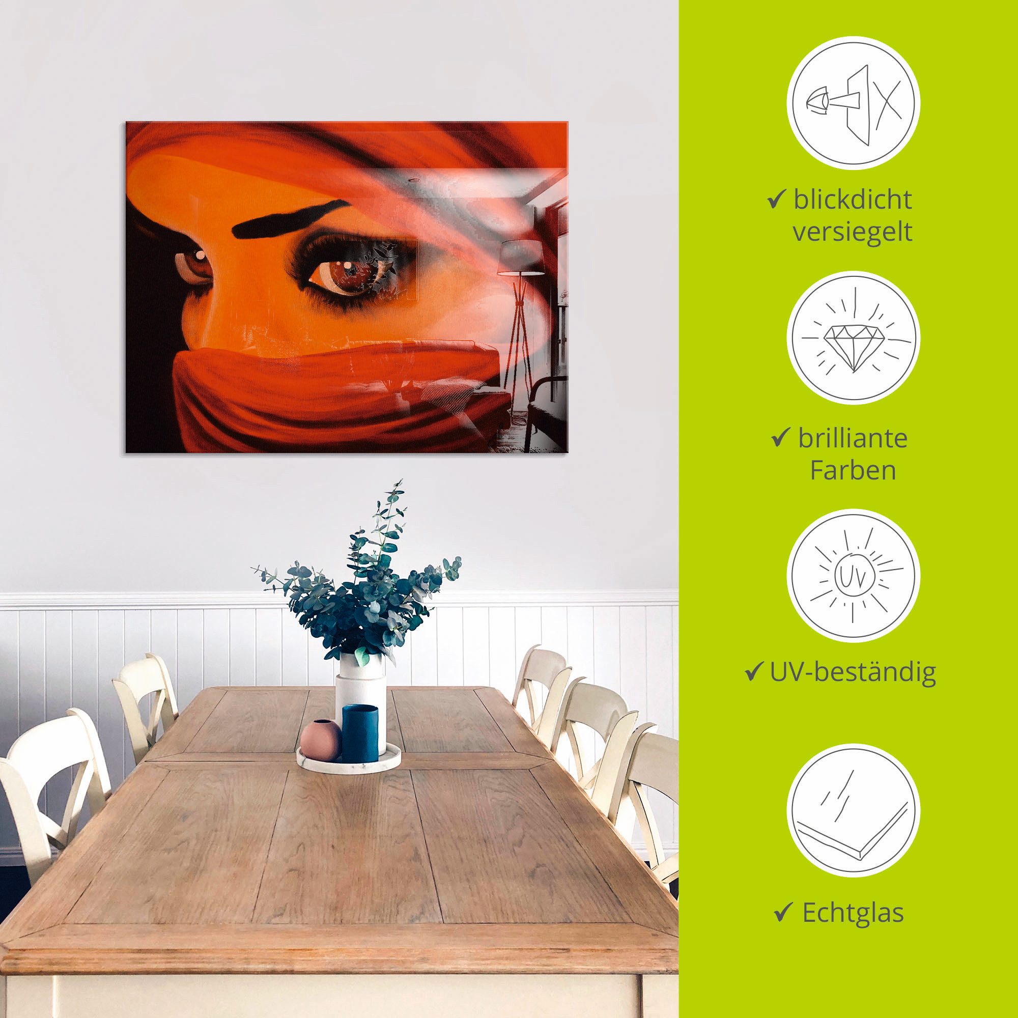 Artland Print op glas Tuareg-door god verlaten