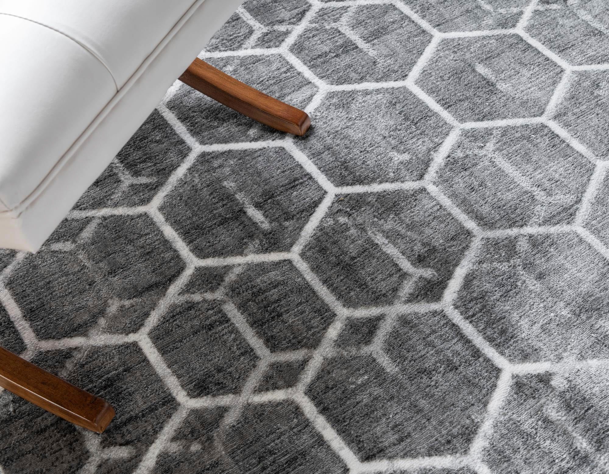 Myflair Möbel & Accessoires Vloerkleed Titan Trellis, MAGAZIJNOPRUIMING! Korte pool, geweven, modern geometrisch dessin