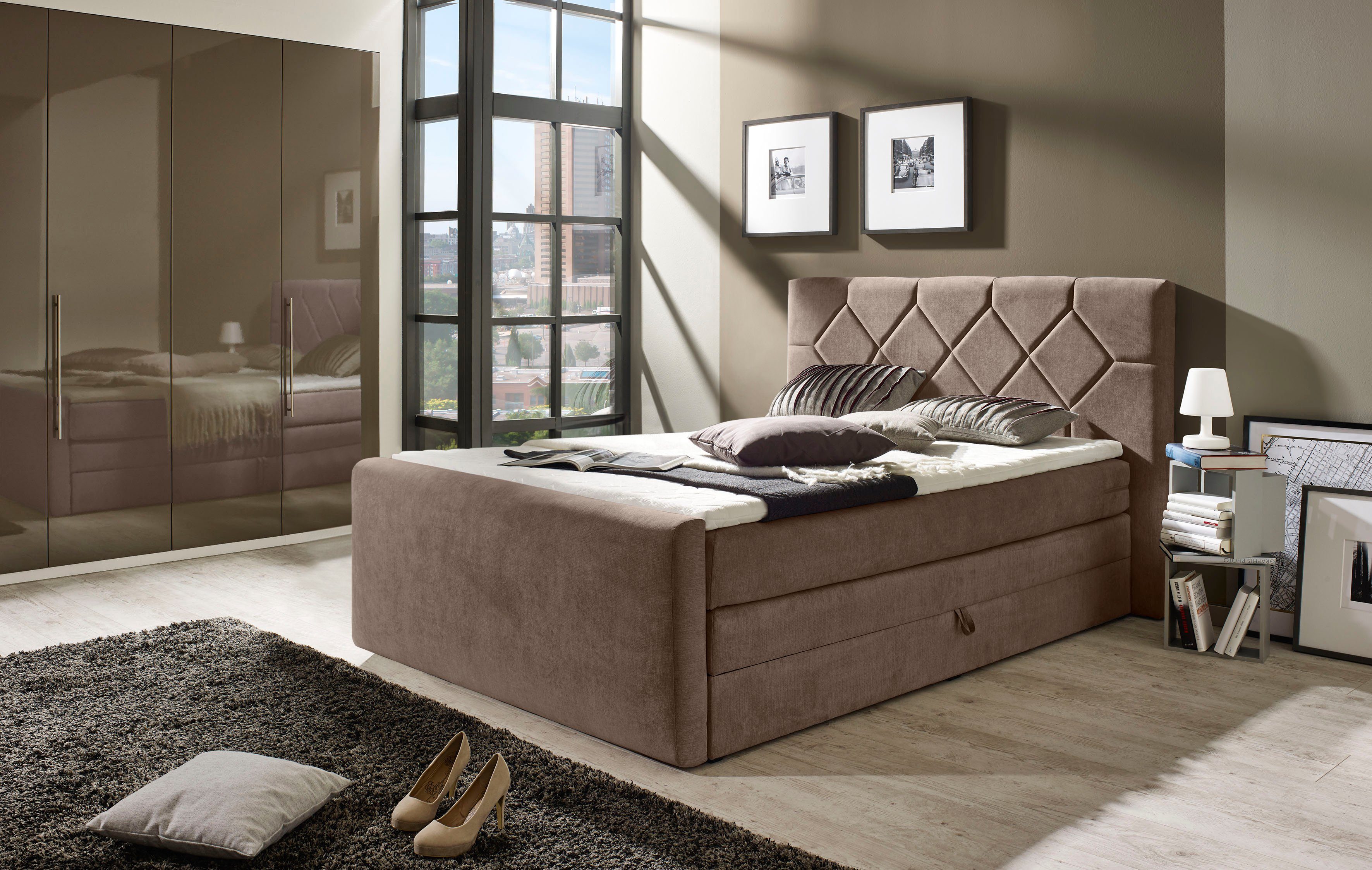 Places of Style Boxspring Atlanta inclusief topmatras en bedkist