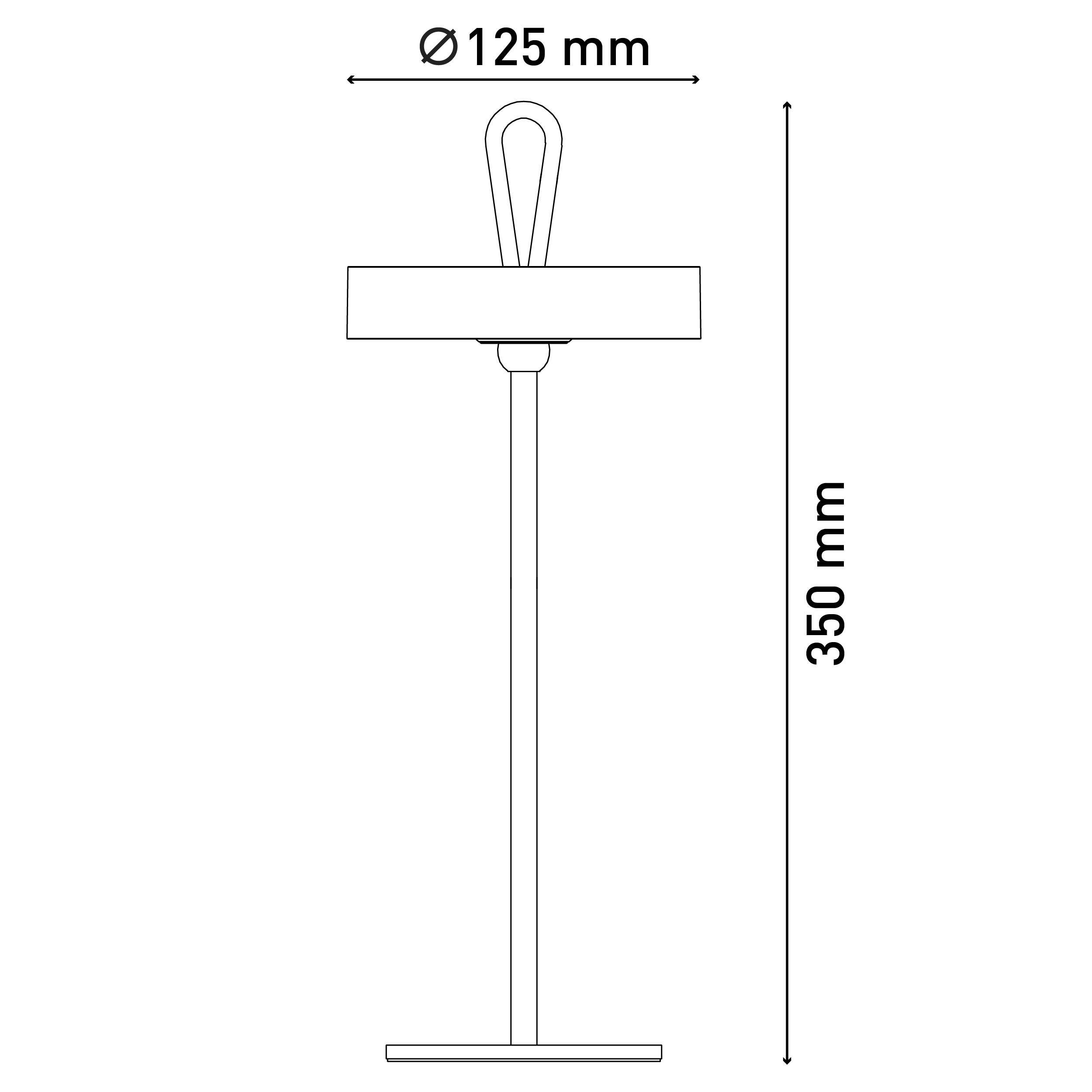 näve Tafellamp voor buiten Ella Dimbaar, scherm magnetisch en verlicht afneembaar, geheugenfunctie (1 stuk)