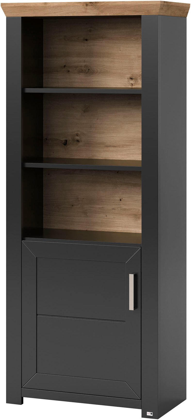 set one by Musterring Rek York Type 09, met open vakken, deur aanslag verwisselbaar, B 75 x H 175 cm