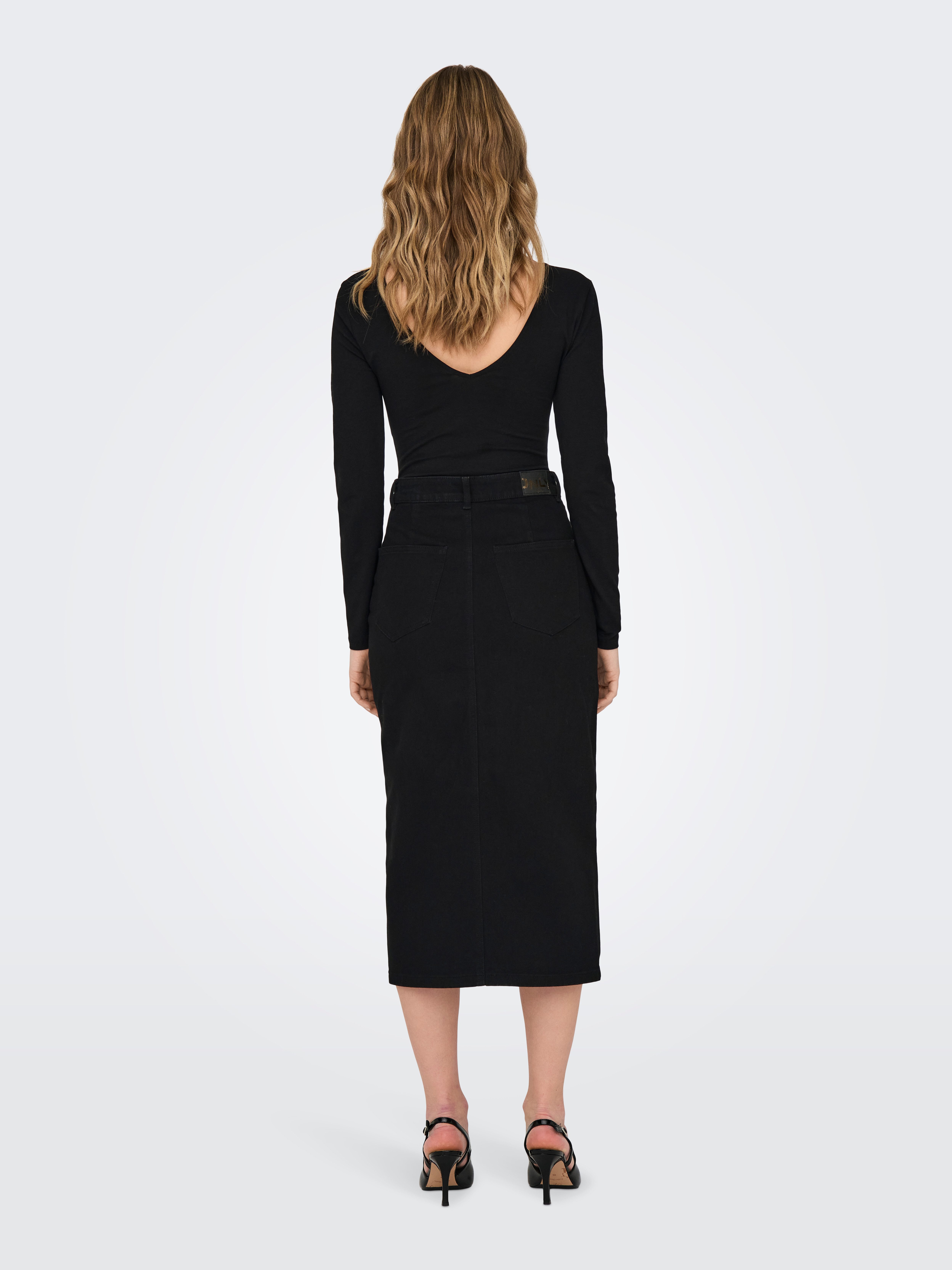 Only Jeans rok ONLSIRI FRONT SLIT SKIRT DNM GUA NOOS