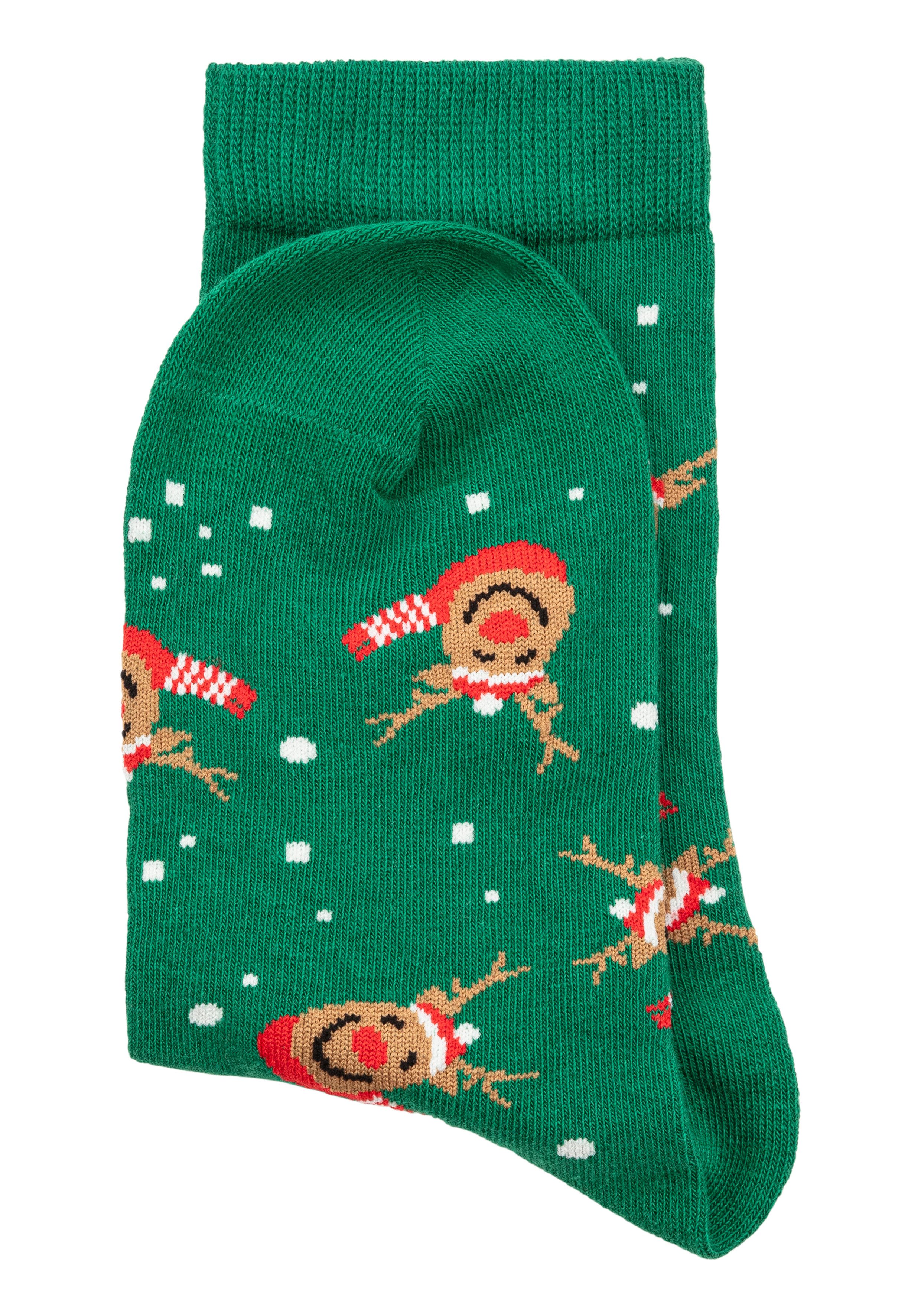 H.I.S Basic sokken Kerstsokken met kerstachtige motieven (set 3 paar)