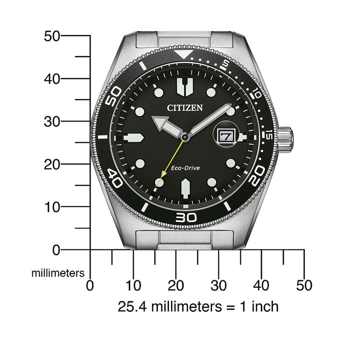 Citizen Solarhorloge AW1760-81W Horloge, herenhorloge, roestvrijstalen band, tot 10 bar waterdicht.
