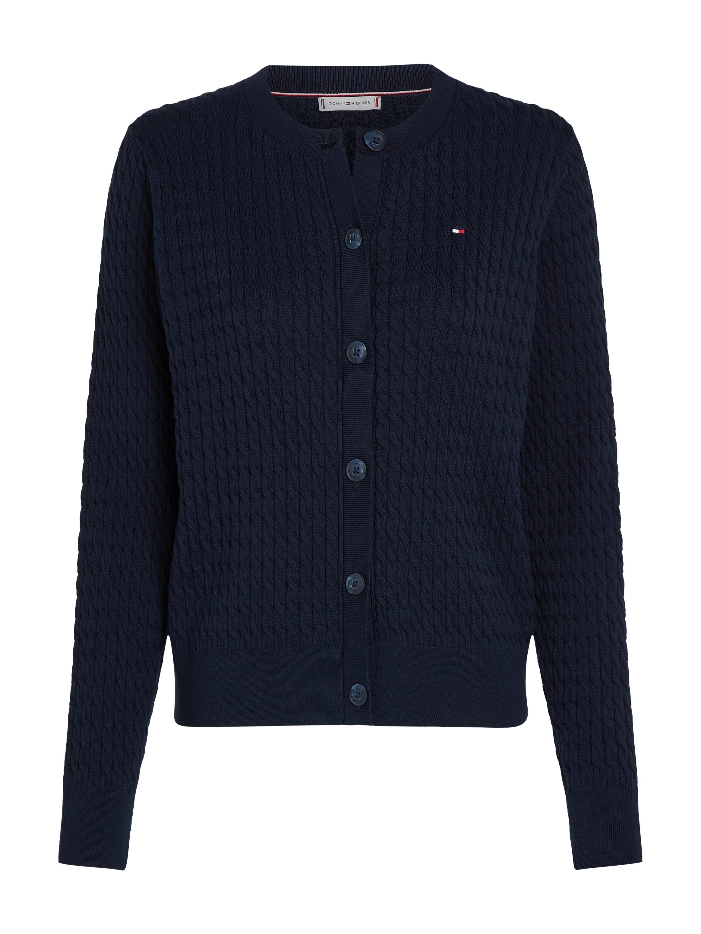 Tommy Hilfiger Vest CO CABLE C-NK CARDIGAN