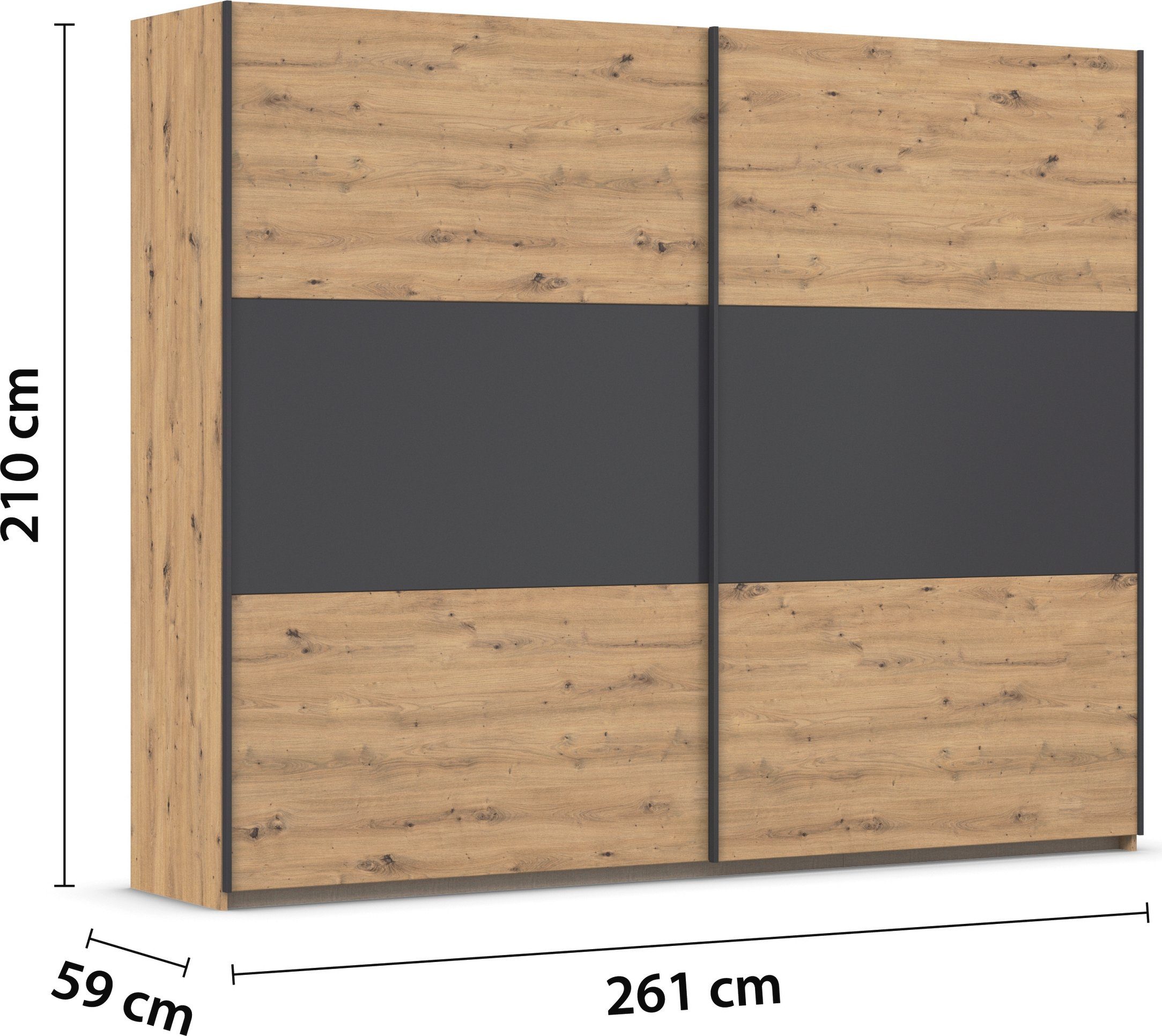 rauch Zweefdeurkast Kledingkast kast garderobe garderobekast waskast NEO met een royale opbergruimte en vele verschillende kleurencombinaties