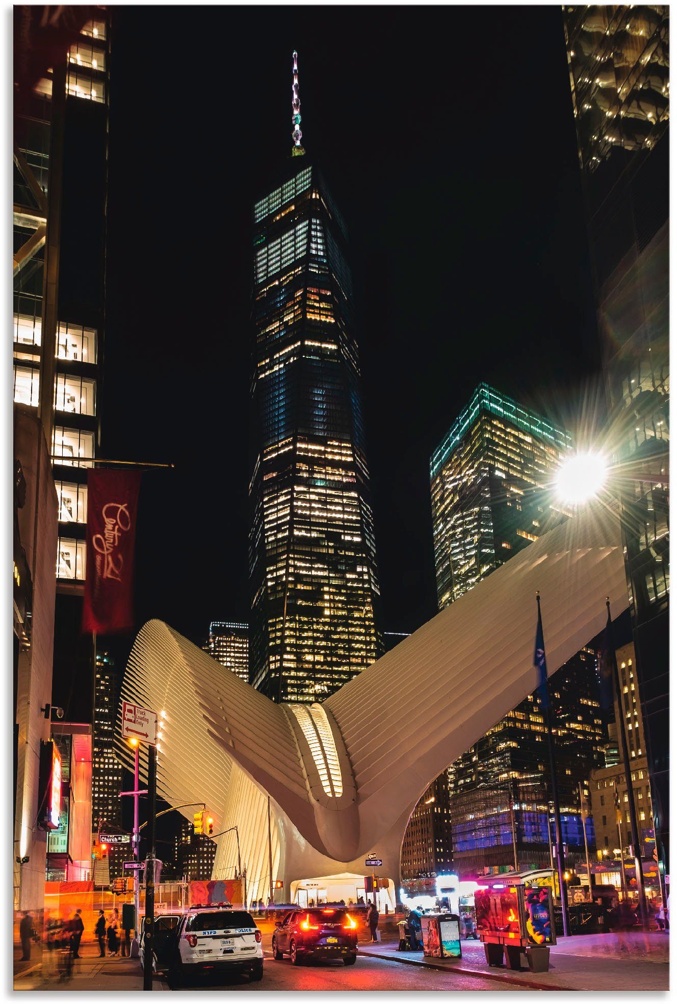 Artland Artprint World Trade Center New York in vele afmetingen & productsoorten - artprint van aluminium / artprint voor buiten, artprint op linnen, poster, muursticker / wandfoli
