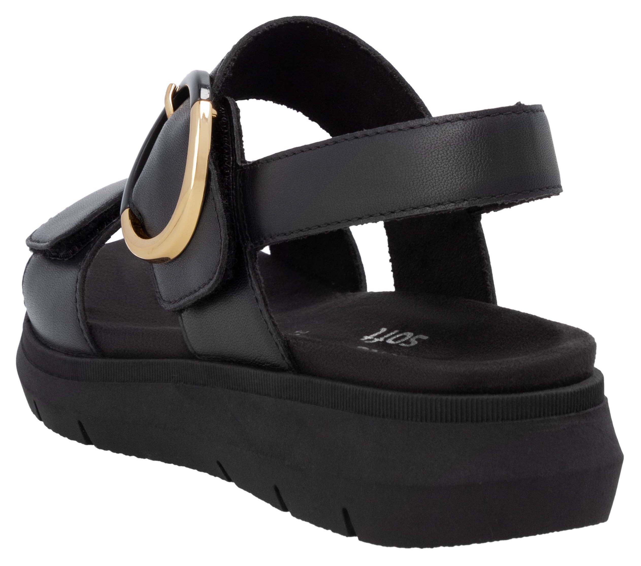 Remonte Sandalen , sandaal, comfort schoen, zomerschoen met praktische klittenbanden