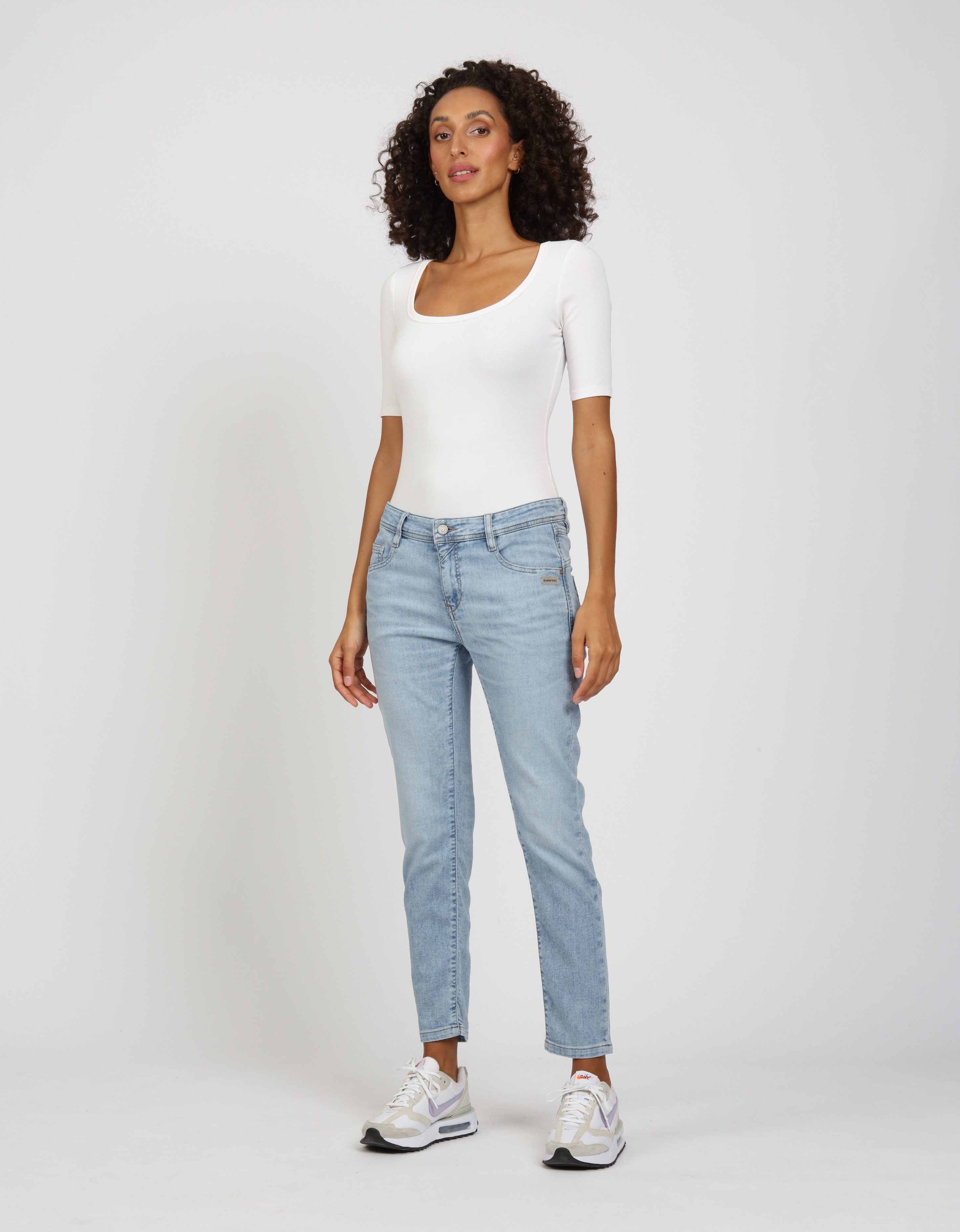 GANG Relax fit jeans 94AMELIE CROPPED in 5-pocket-stijl