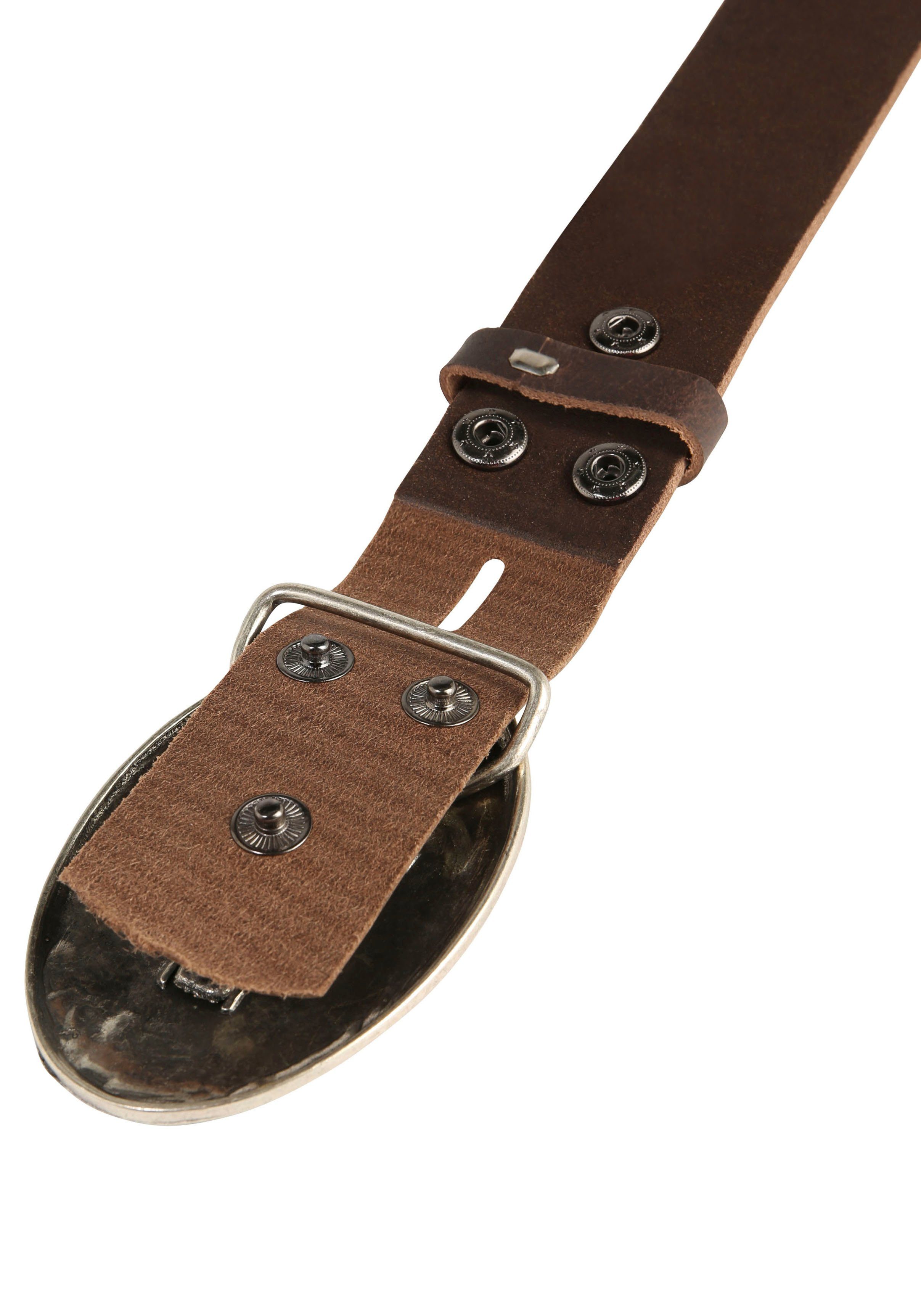 RETTUNGSRING by showroom 019° Leren riem met verwisselbare sluiting "fiets"