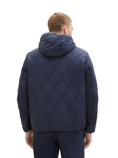 Tom Tailor Denim Gewatteerde jas met logo-badge op de mouw