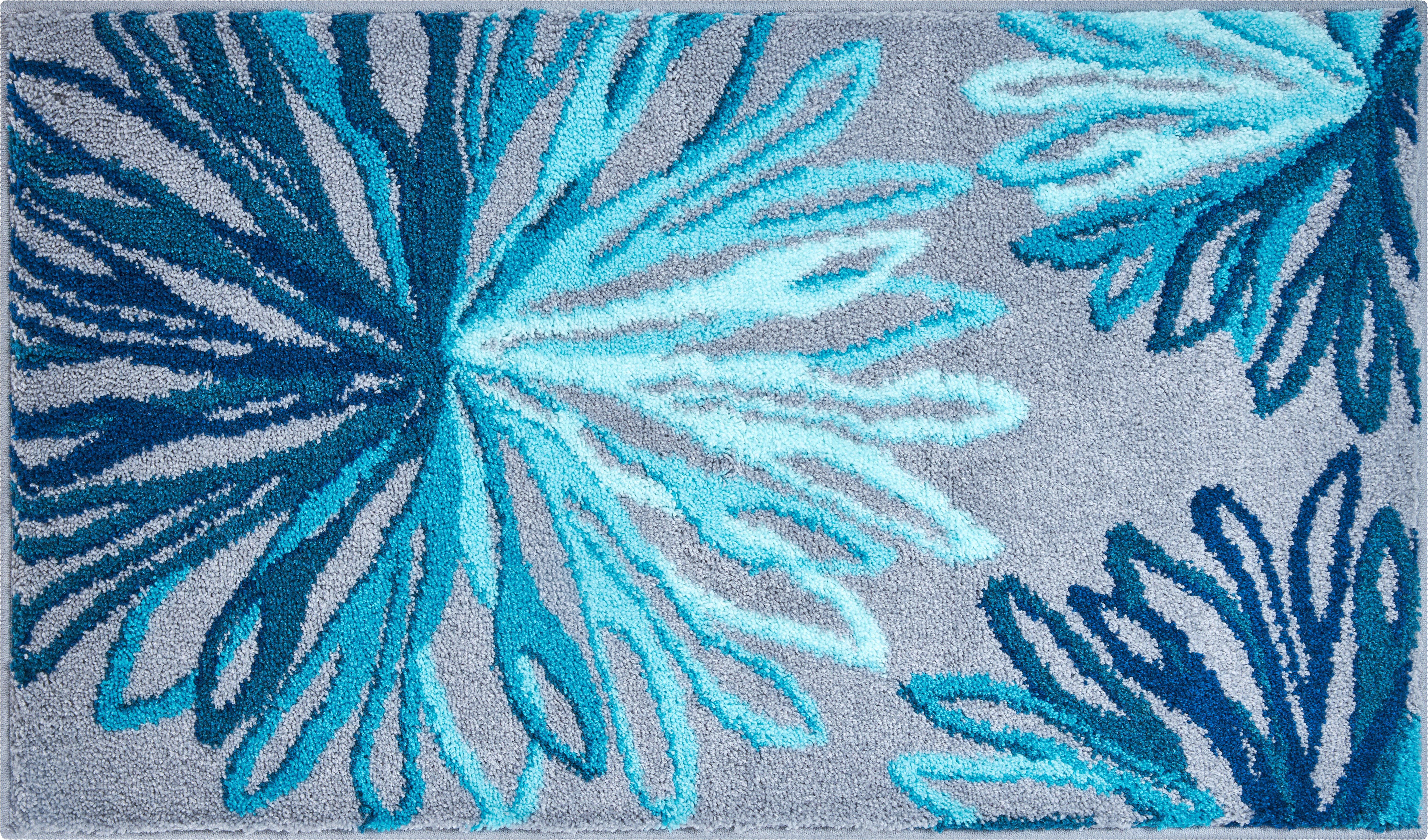 Grund Badmat ART bloemig patroon, elegante badmat (1 stuk)