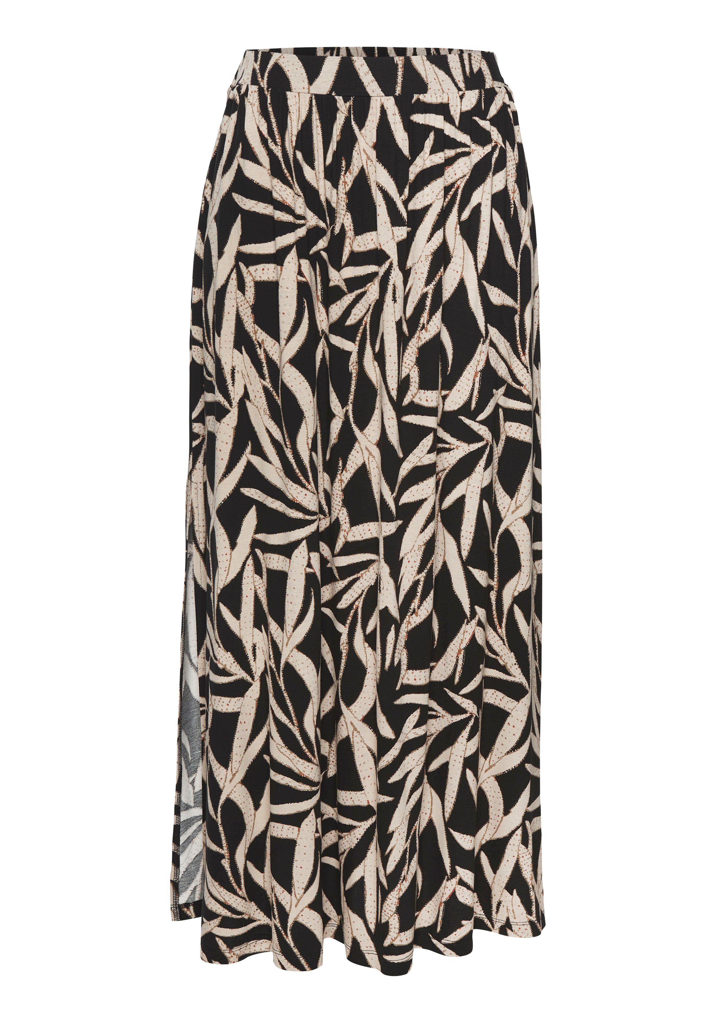 s.Oliver RED LABEL Beachwear Maxirok met alloverprint lange zomerrok met split