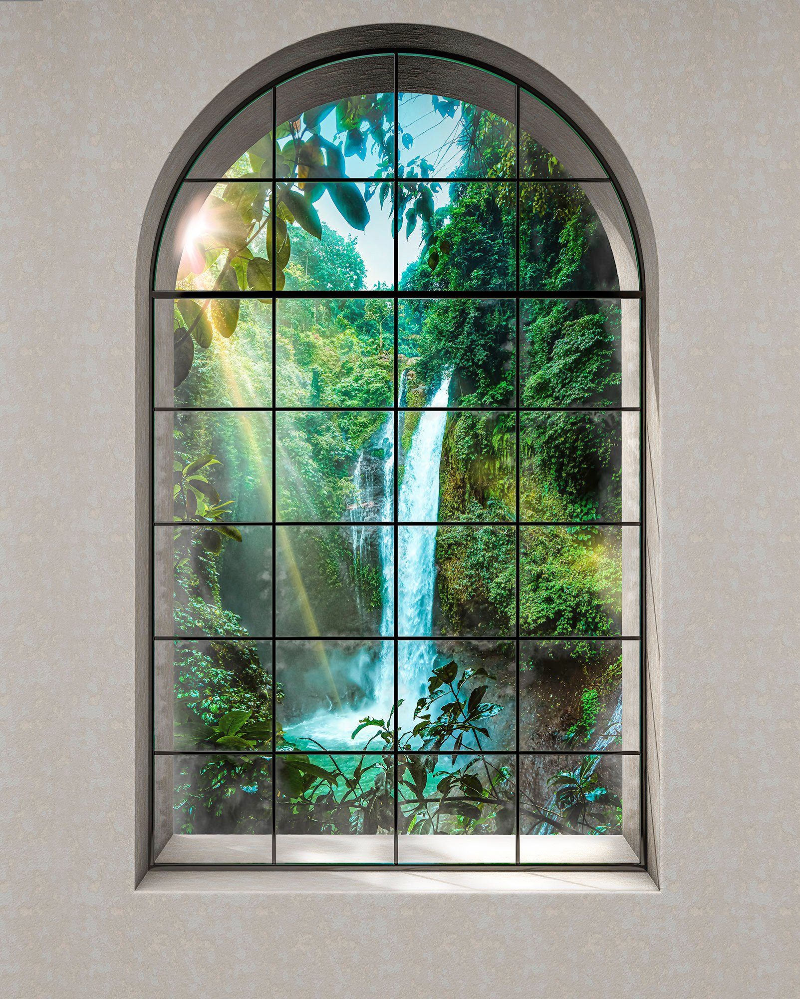 Komar Vliesbehang Digitale print vlies - Rainforest - Afmeting 200 x 250 cm zelfklevend behang multicolor