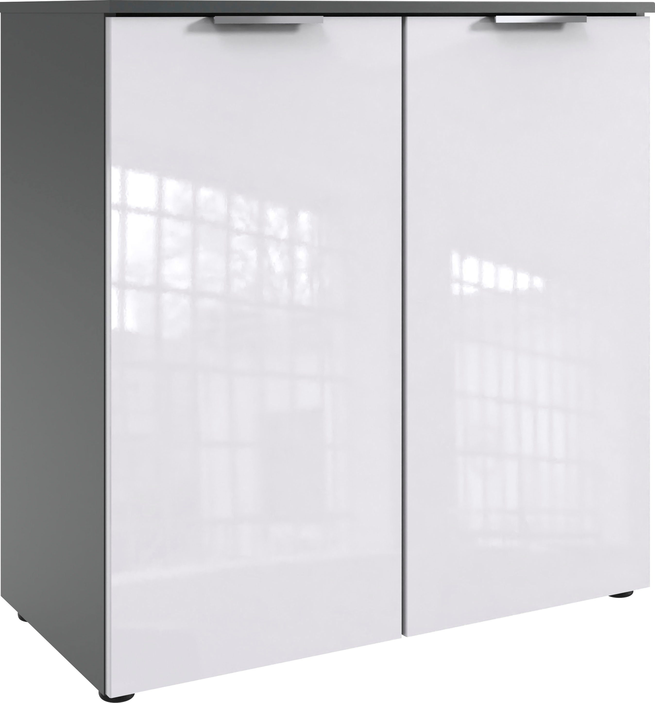 Wimex Kast Level36 D 2-deurs met soft-close functie, 81 cm breed, 92 cm hoog dressoirs wit