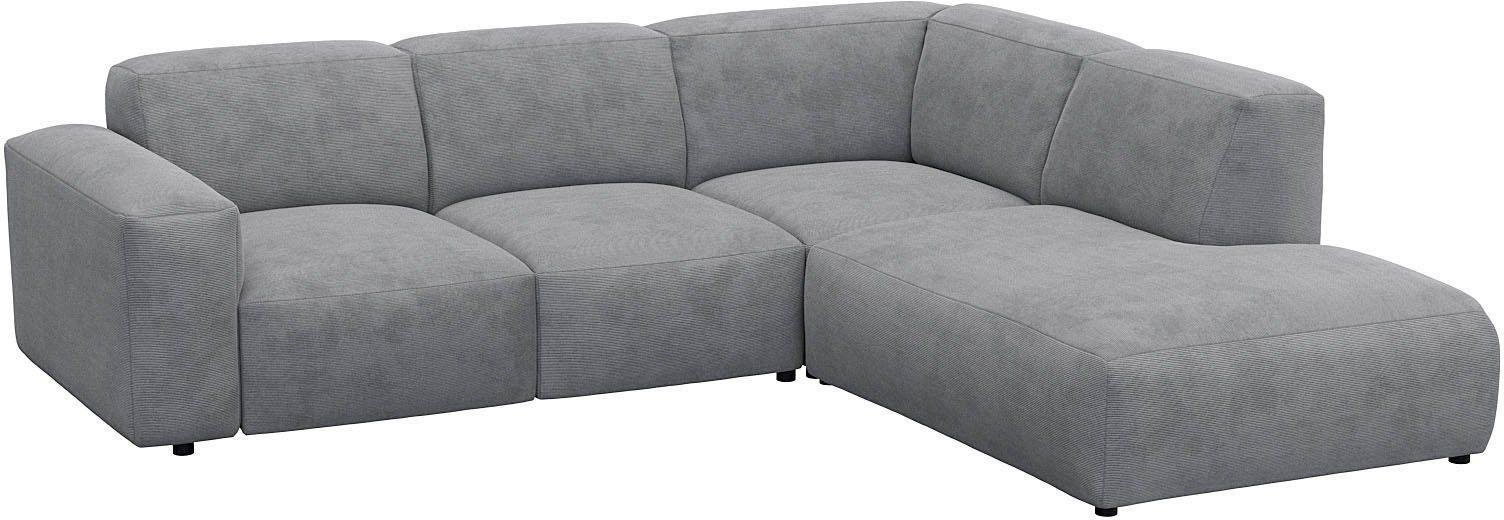FLEXLUX Hoekbank Lucera, super zitcomfort door koudschuim in de zitting, L-vorm
