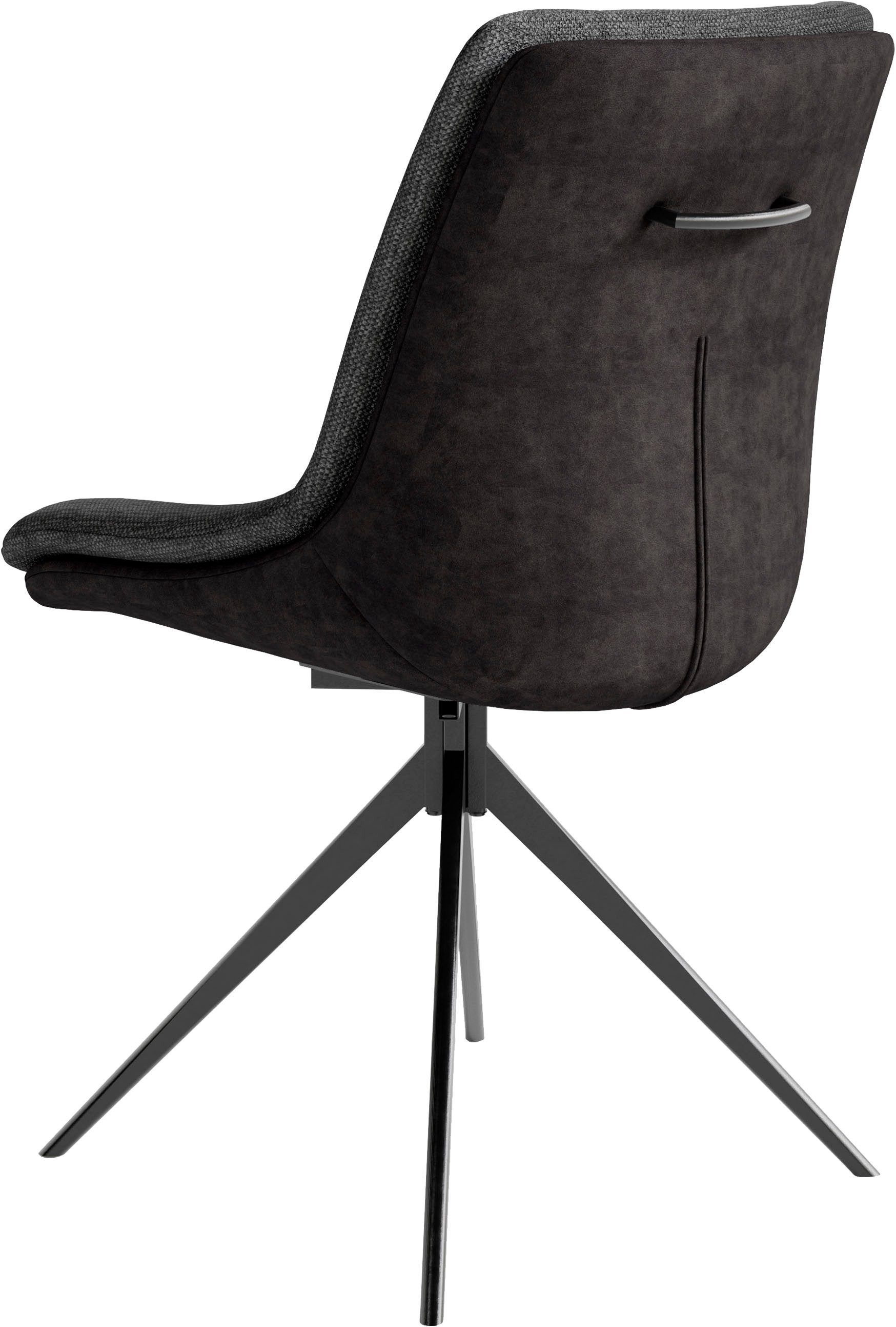 byLIVING Eetkamerstoel Phoenix set van 2 360 graden draaibaar met terugloopfunctie en hoogwaardige bekledingsstoffen (set, 2 stuks)