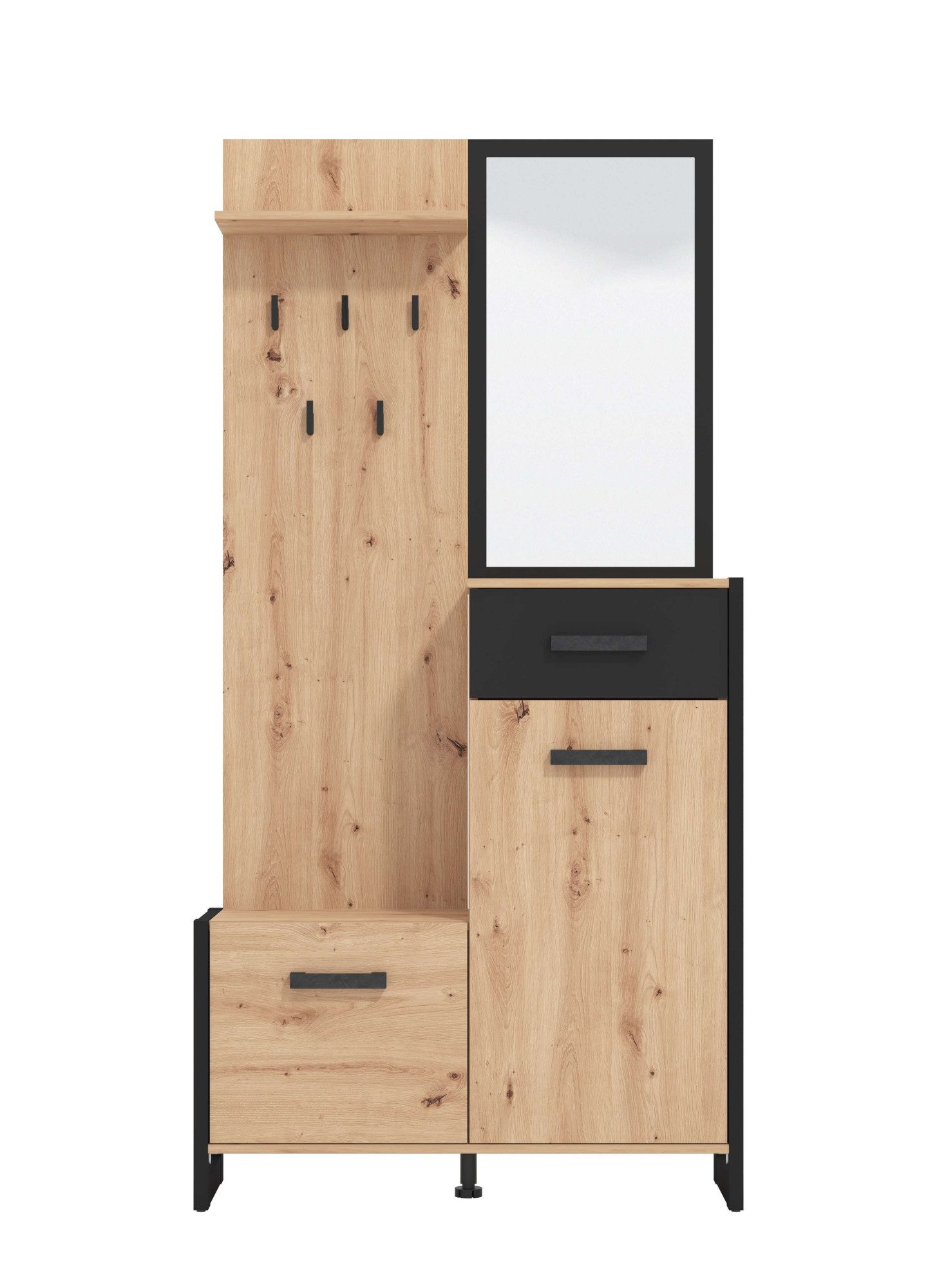 INOSIGN Halmeubelset Oleron compacte garderobe, halgarderobe, dielenkast (complete set)