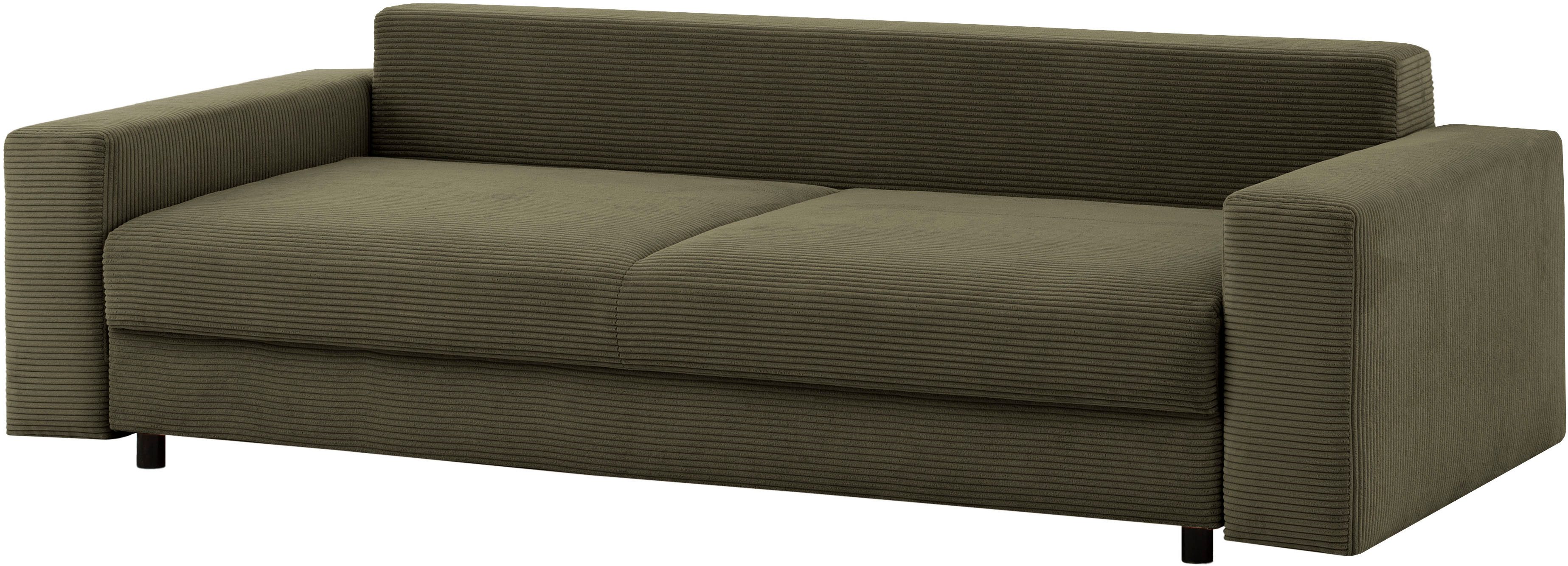 LeGer Home by Lena Gercke Slaapbank Imoga, kussen met slaapfunctie, 3-zits bank, bank met bedlade in moderne kleuren en stoffen, bedfunctie, ligoppervlak: 200x150 cm