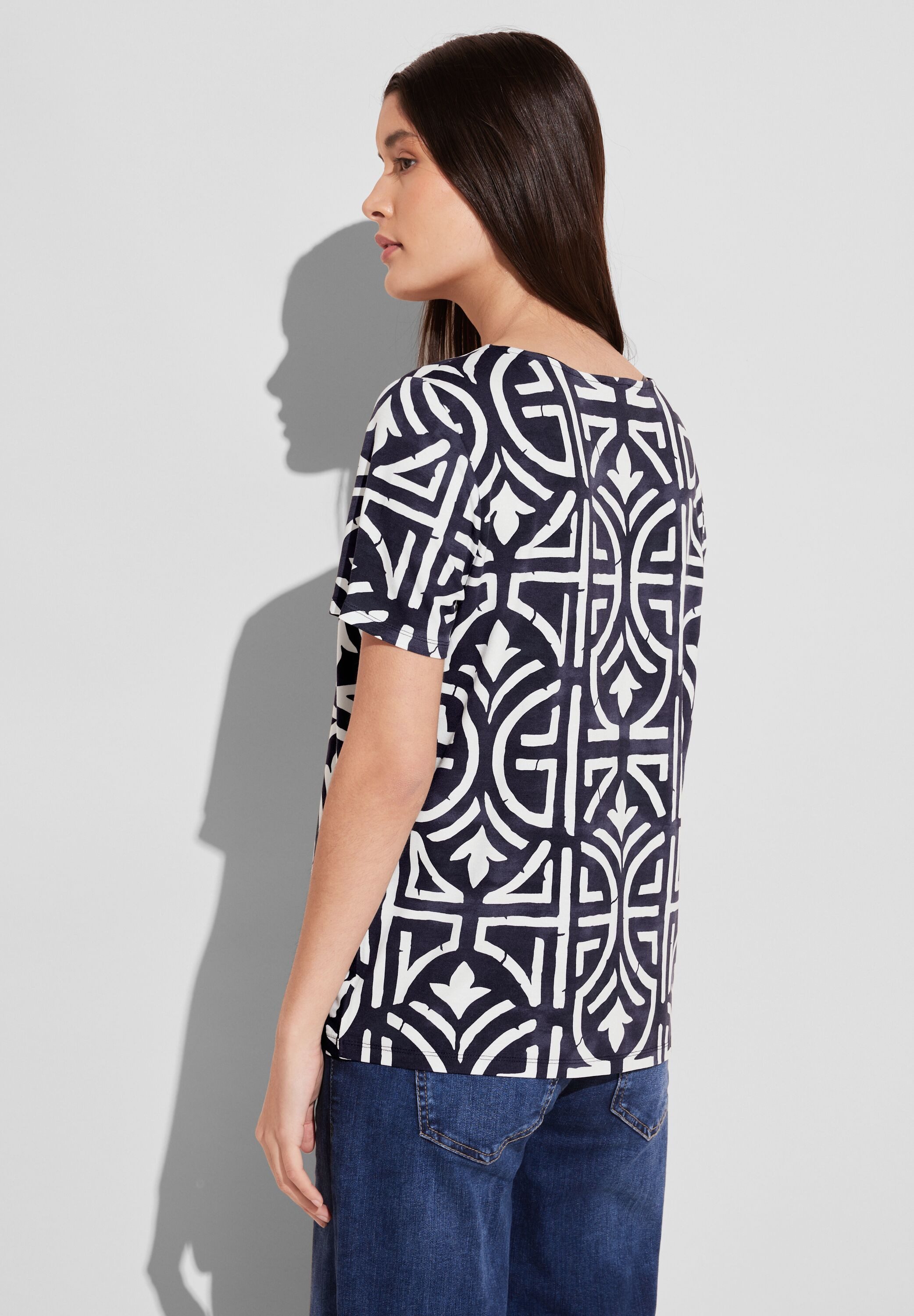 STREET ONE T-shirt met grafisch patroon